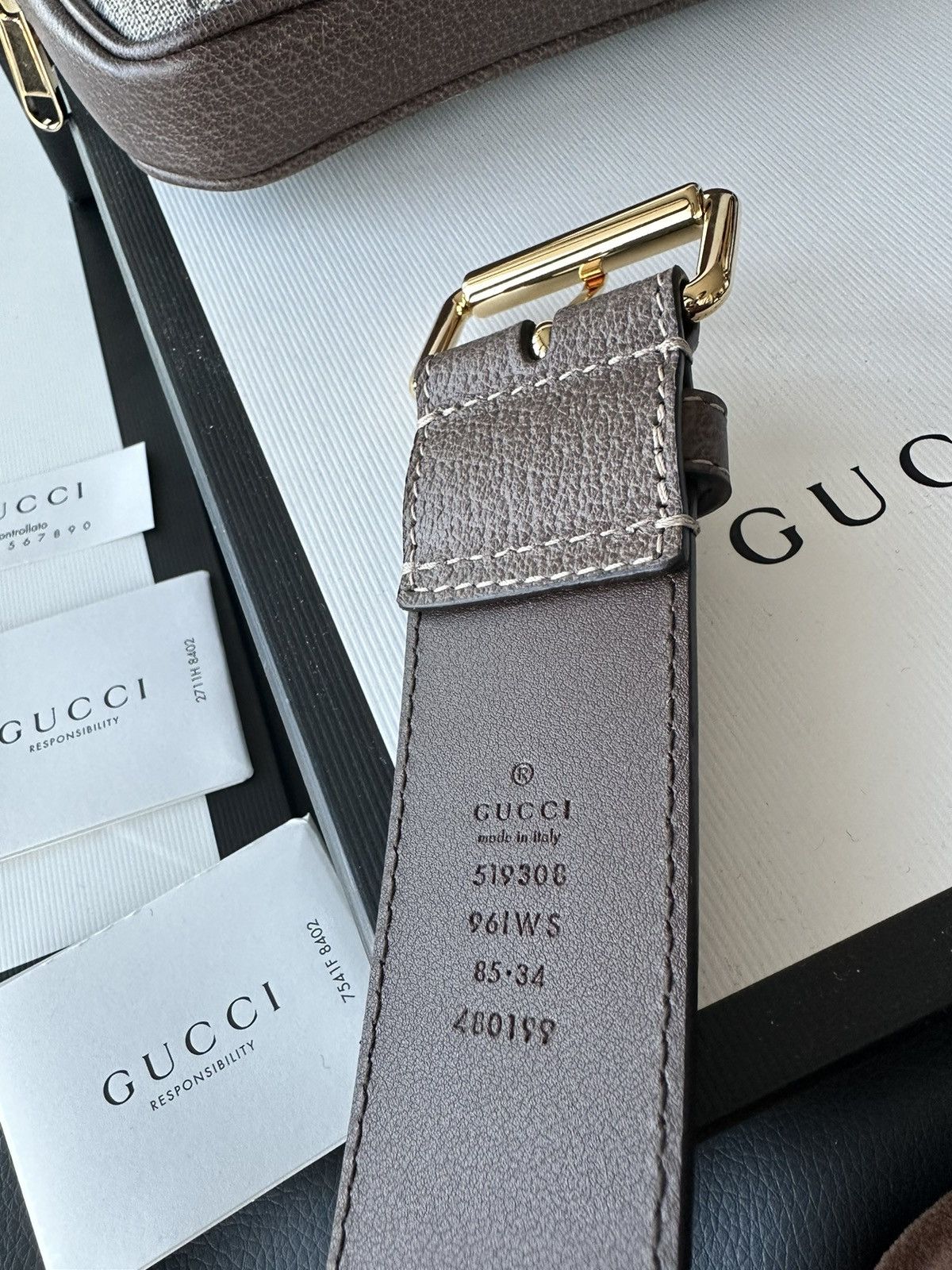 Gucci Super Runway Limited Edition Rare GG Logo Leather Belt Bag Size ONE SIZE - 12 Thumbnail
