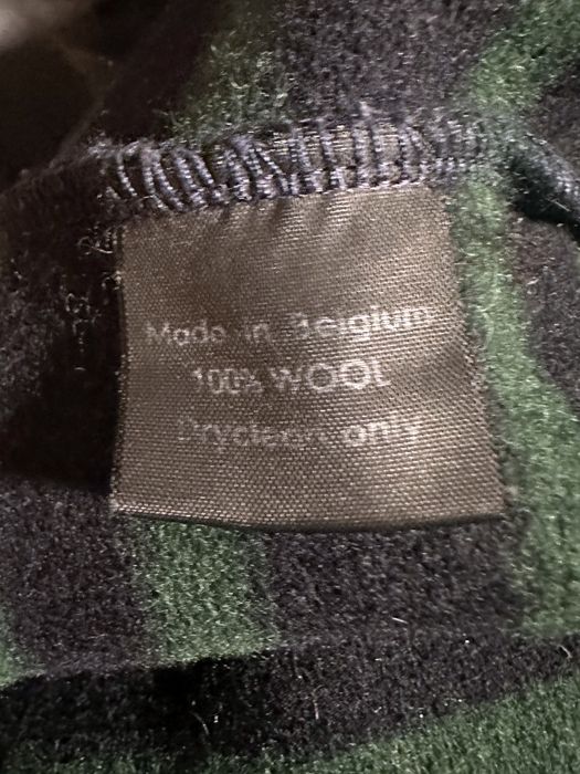 Raf Simons Raf Simons AW 2001 RIOT RIOT RIOT Striped Patch Sweater ...