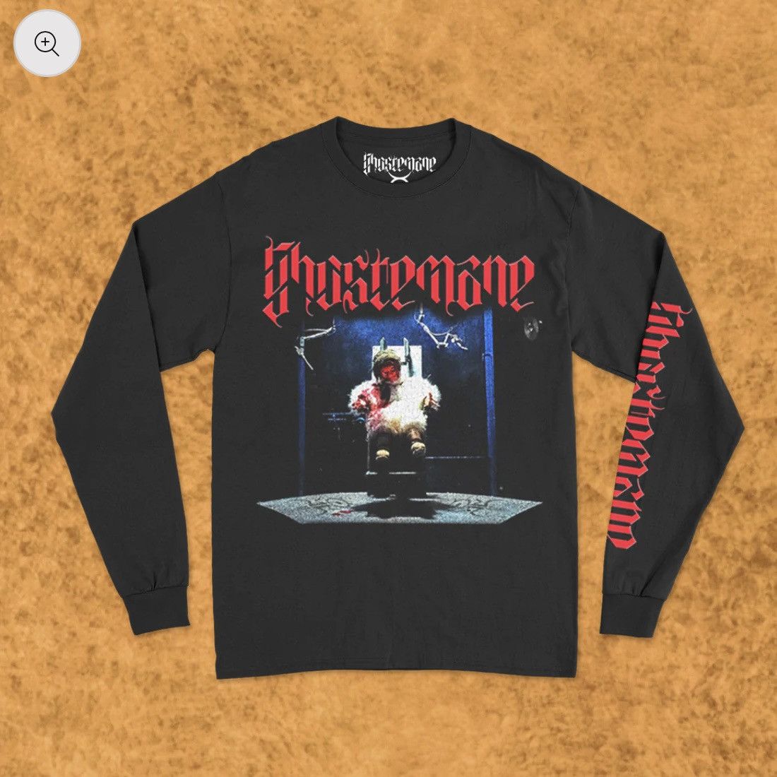 GHOSTEMANE Ghostemane Chair Victim Longsleeve T-Shirt - Black LG Size US L / EU 52-54 / 3 - 1 Thumbnail