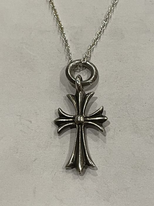 Chrome Hearts Chrome Hearts Cross Pendant Roll Chain Silver Necklace
