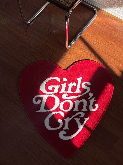 Girls Dont Cry Girls Don't Cry Heart Shaped Rug | Grailed