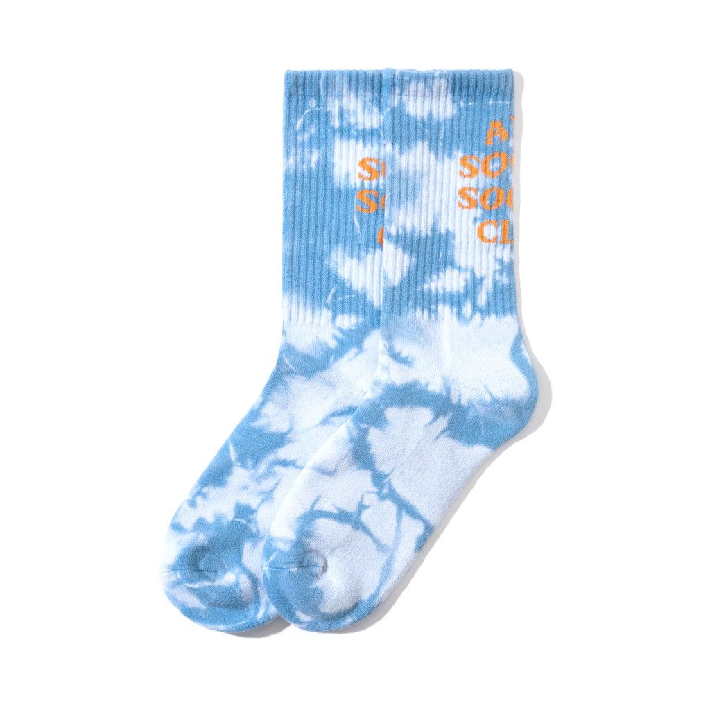 assc call my bluff tie dye socks (blue)