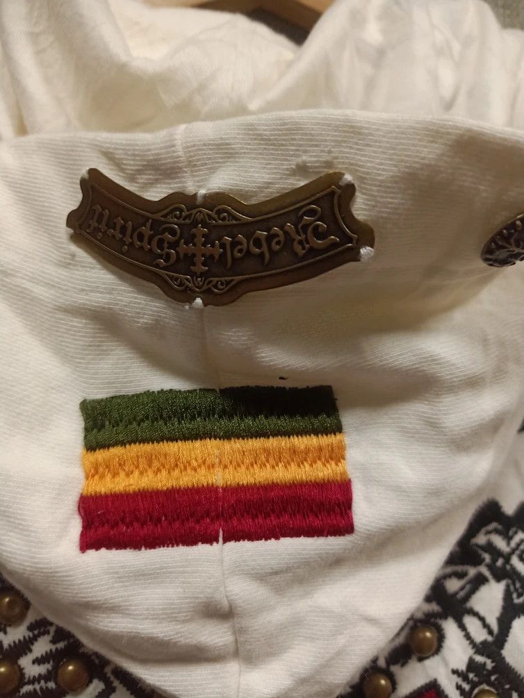 Bob Marley Vintage sweatshirt hoodie rasta rebel spirit embroidery Size US M / EU 48-50 / 2 - 4 Thumbnail