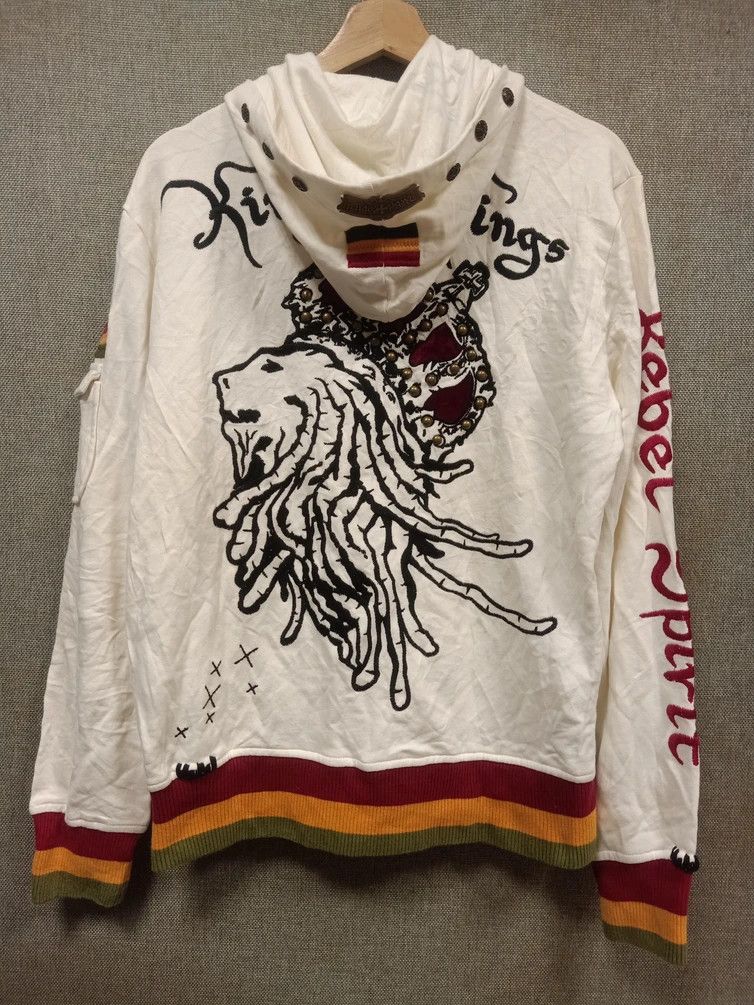 Bob Marley Vintage sweatshirt hoodie rasta rebel spirit embroidery Size US M / EU 48-50 / 2 - 1 Thumbnail
