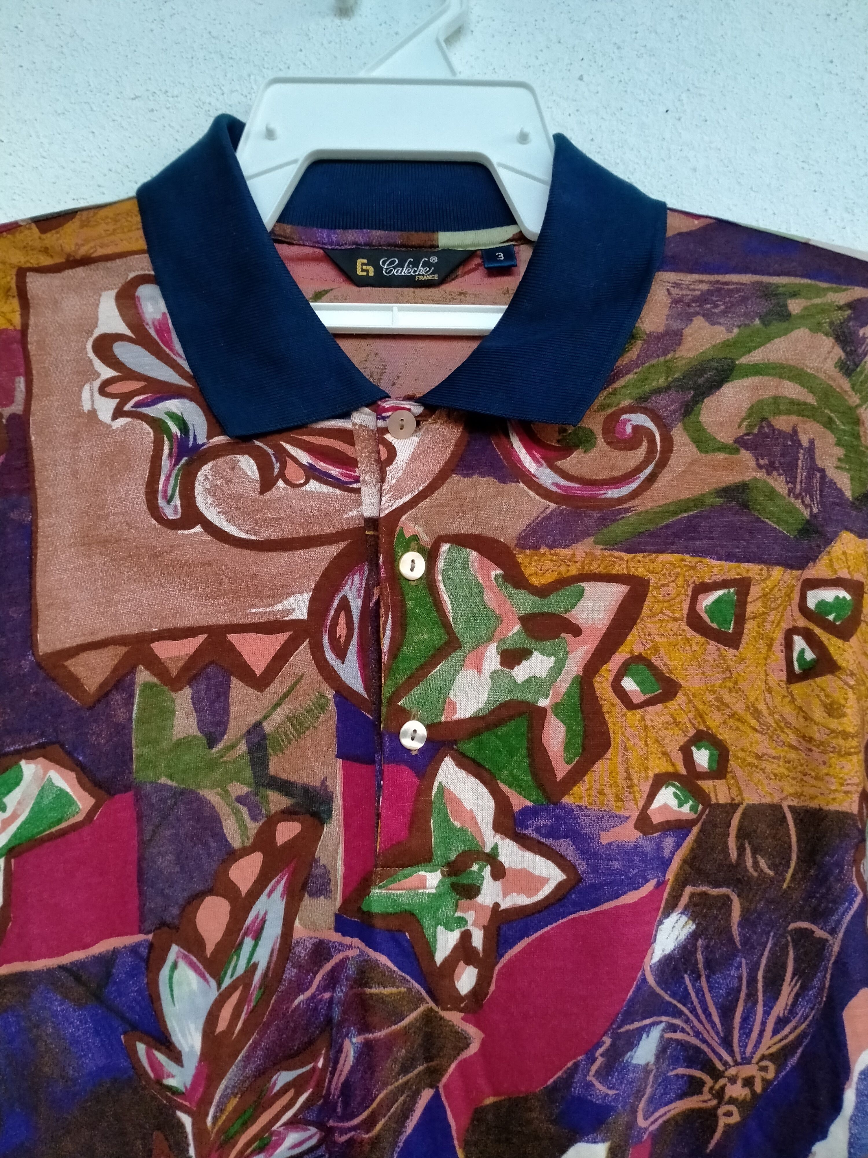 Other Caleche overprint polo shirt Size US M / EU 48-50 / 2 - 2 Thumbnail