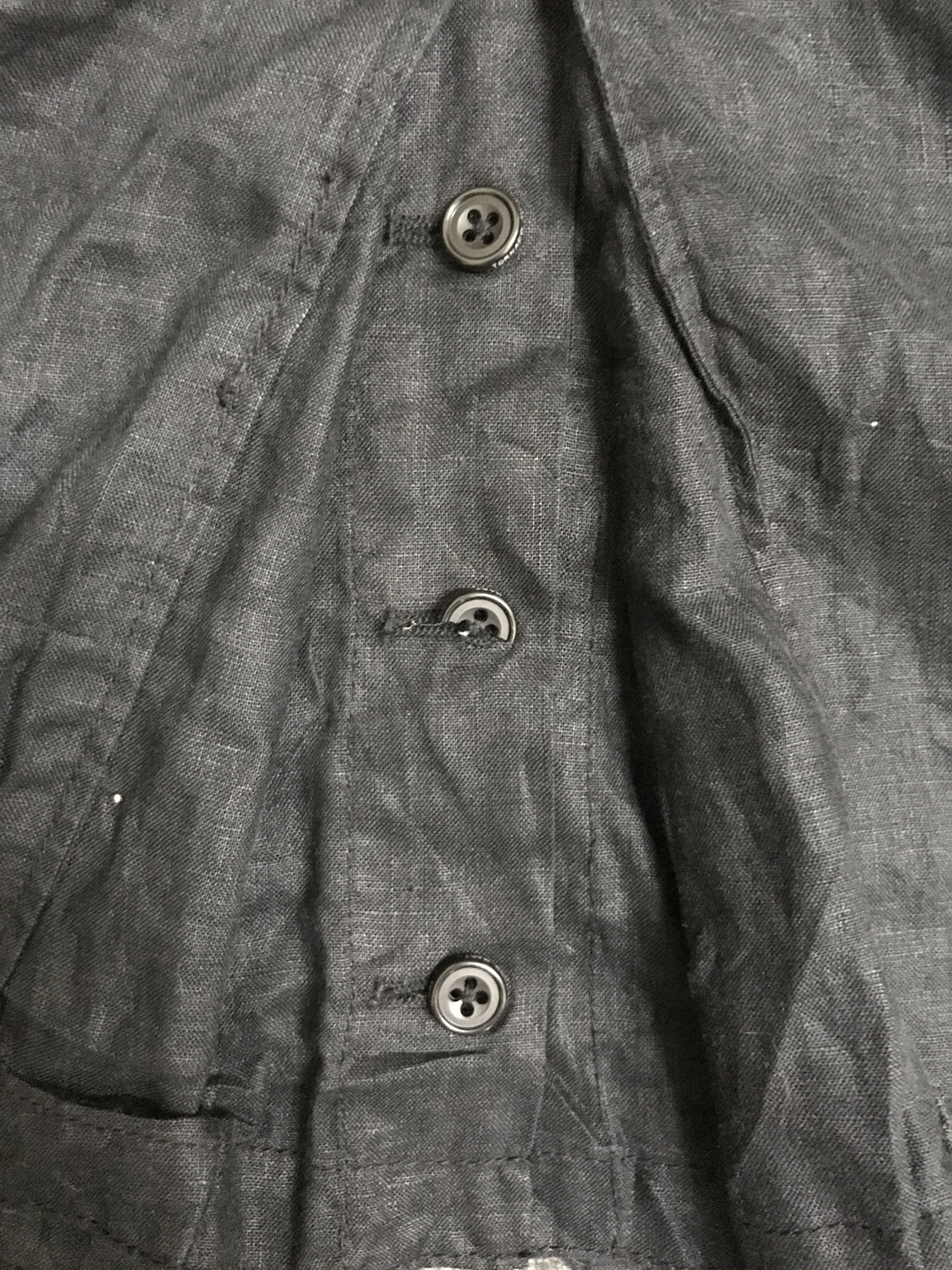 Japanese Brand J30 TORNADO MART Japan Unisex Skinny Fit Linen Jacket Size US S / EU 44-46 / 1 - 12 Thumbnail