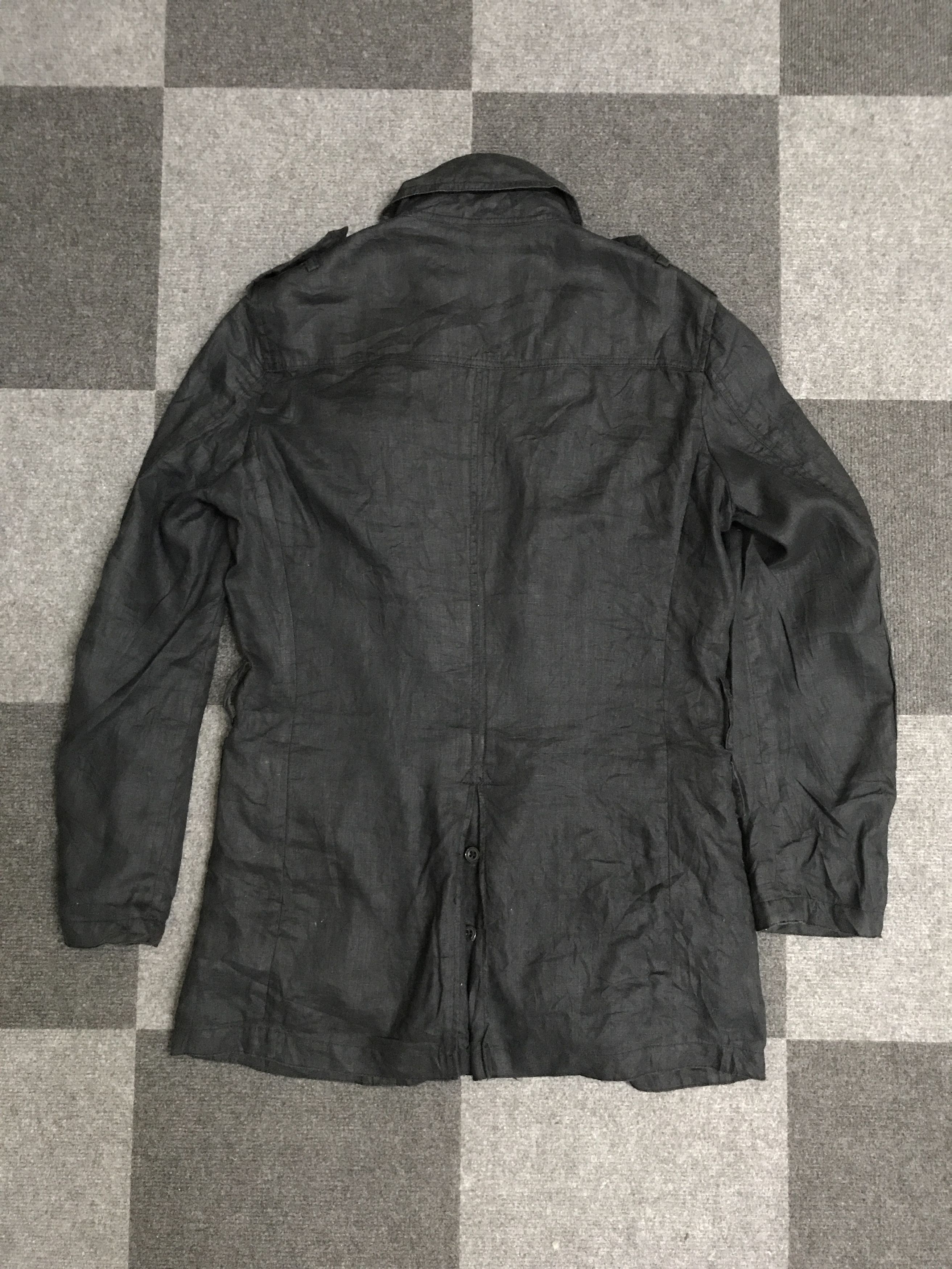 Japanese Brand J30 TORNADO MART Japan Unisex Skinny Fit Linen Jacket Size US S / EU 44-46 / 1 - 13 Thumbnail