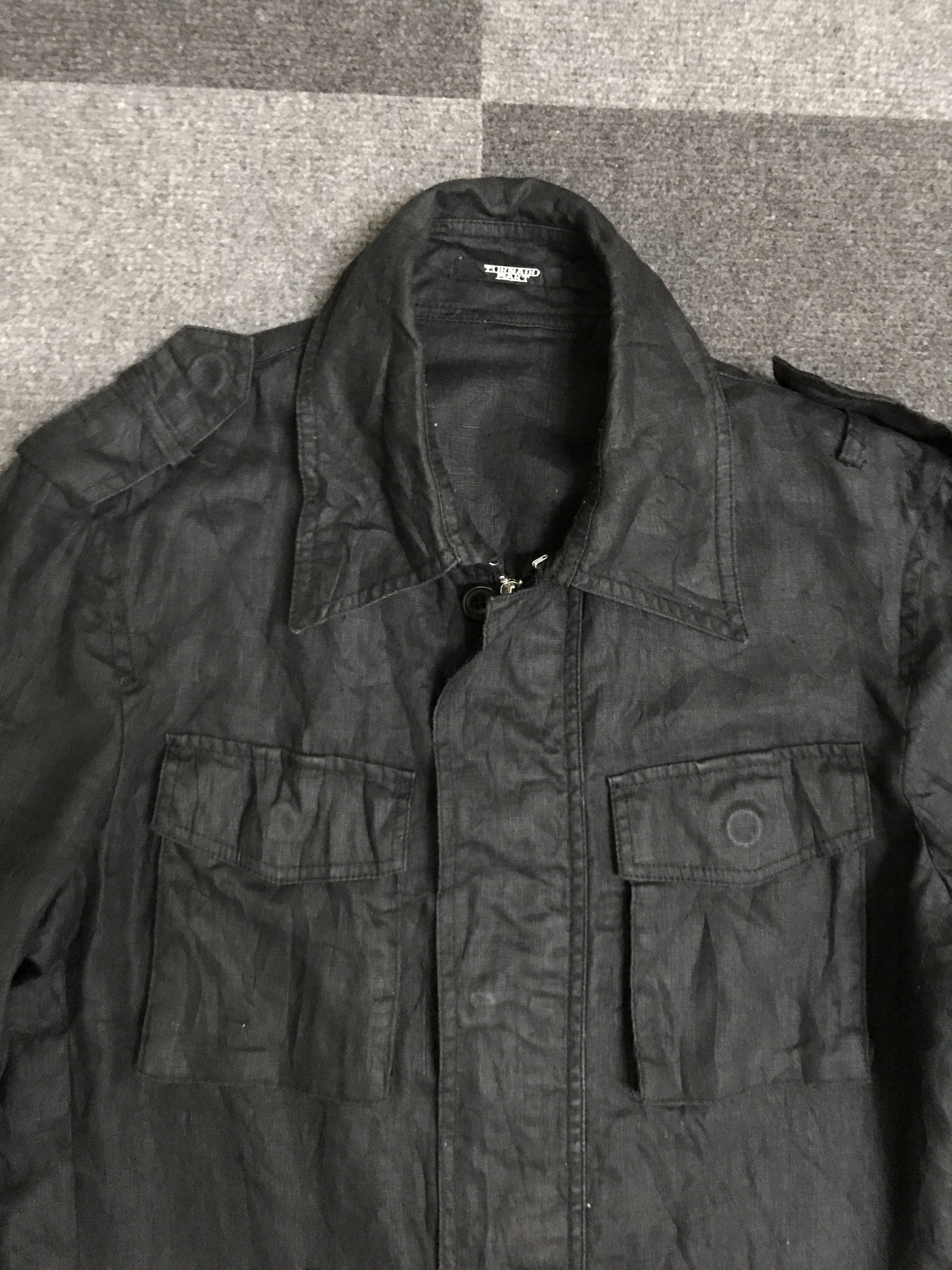 Japanese Brand J30 TORNADO MART Japan Unisex Skinny Fit Linen Jacket Size US S / EU 44-46 / 1 - 4 Thumbnail