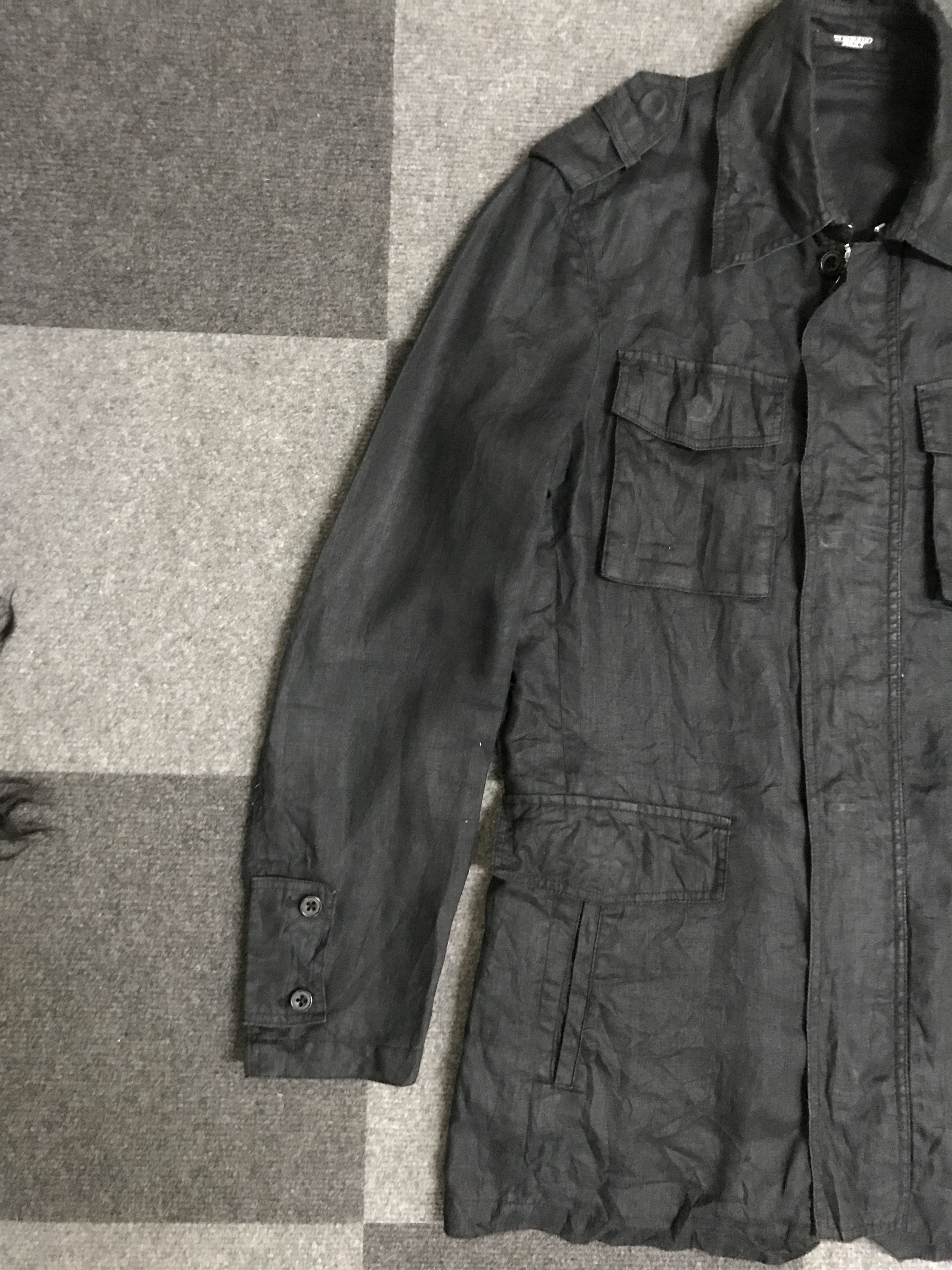 Japanese Brand J30 TORNADO MART Japan Unisex Skinny Fit Linen Jacket Size US S / EU 44-46 / 1 - 7 Thumbnail