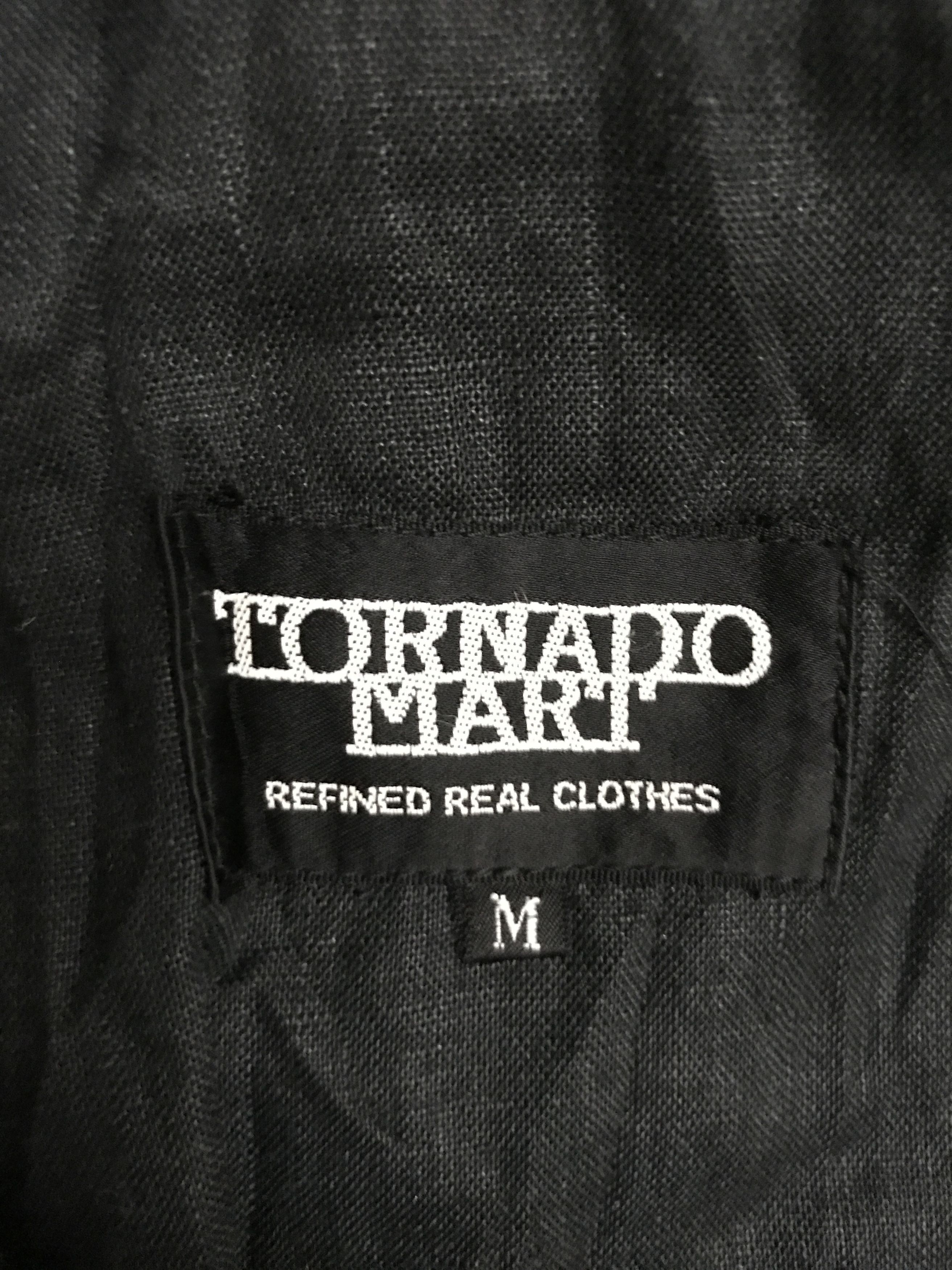 Japanese Brand J30 TORNADO MART Japan Unisex Skinny Fit Linen Jacket Size US S / EU 44-46 / 1 - 14 Thumbnail