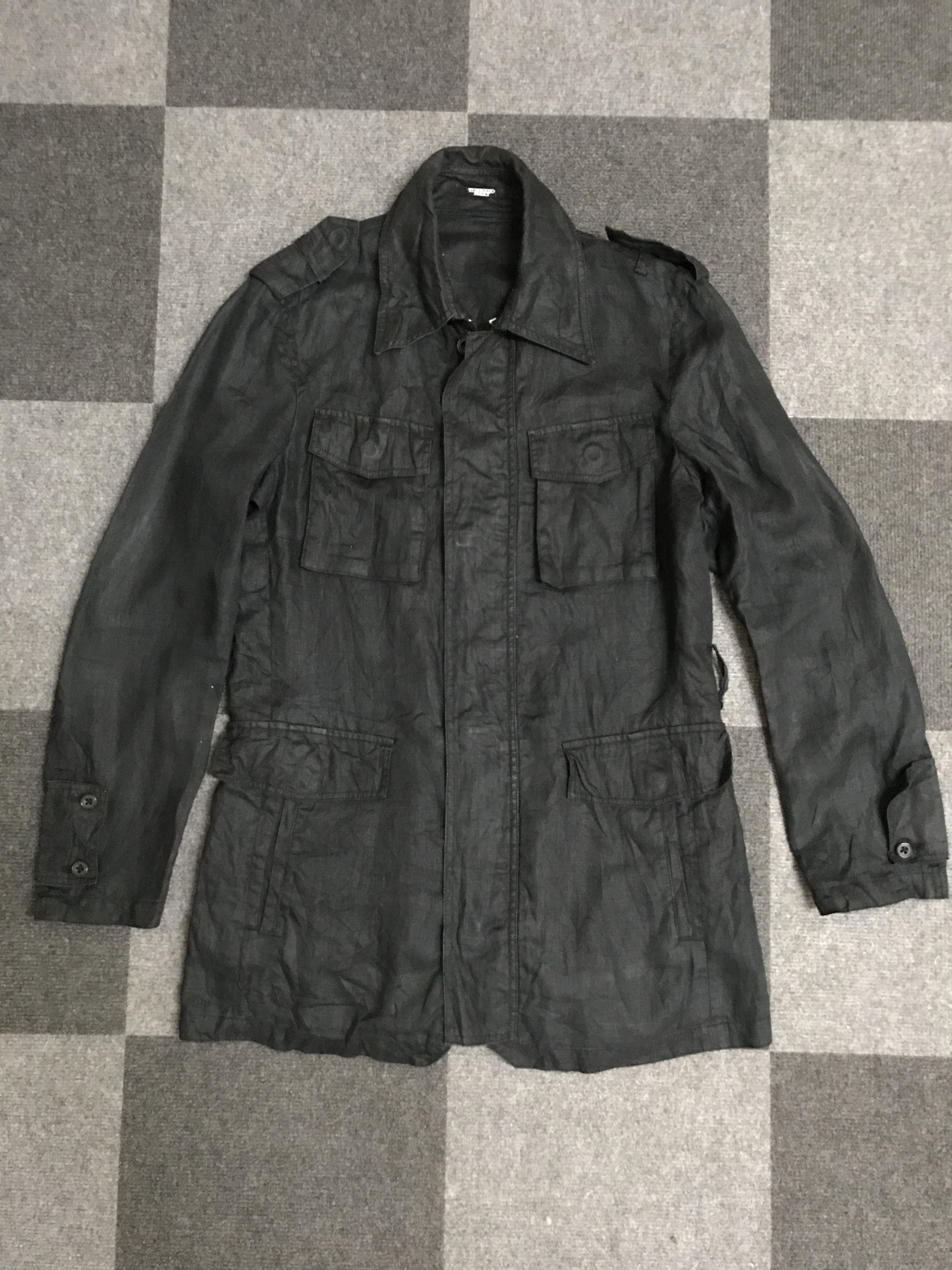 Japanese Brand J30 TORNADO MART Japan Unisex Skinny Fit Linen Jacket Size US S / EU 44-46 / 1 - 3 Thumbnail