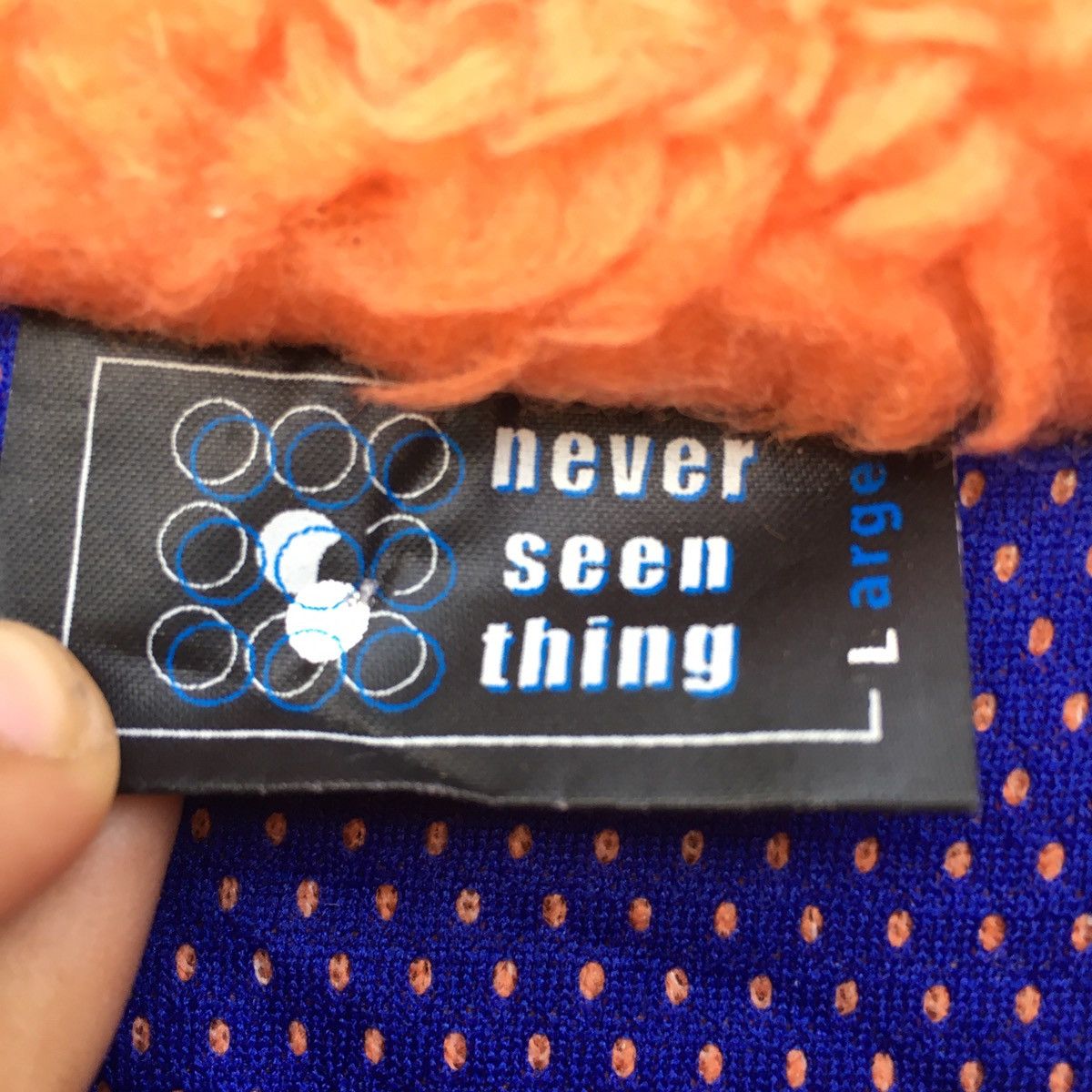 Japanese Brand × Vintage Never Seen Thing Bulky Fleece Jacket Retro X Style Jacket Size US L / EU 52-54 / 3 - 4 Thumbnail