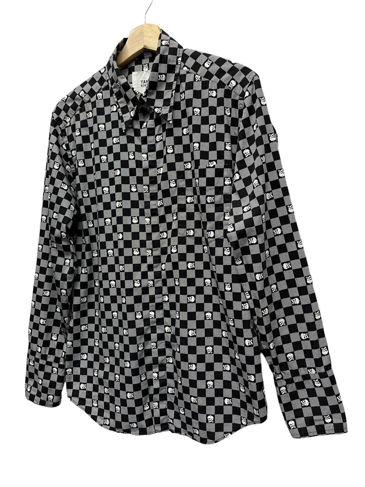 Takeo Kikuchi Vtg Designer TAKEO KIKUCHI JAPAN Skulls Checked Long Sleeve Size US S / EU 44-46 / 1 - 3 Thumbnail