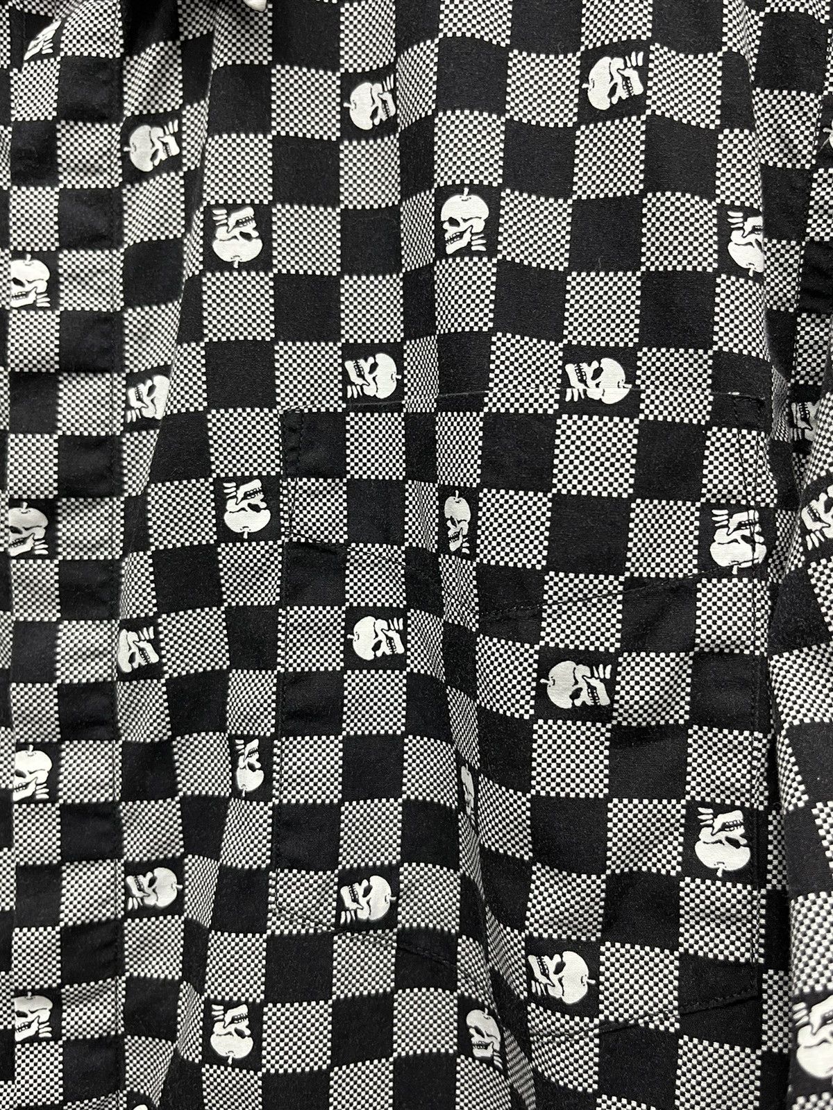 Takeo Kikuchi Vtg Designer TAKEO KIKUCHI JAPAN Skulls Checked Long Sleeve Size US S / EU 44-46 / 1 - 4 Thumbnail
