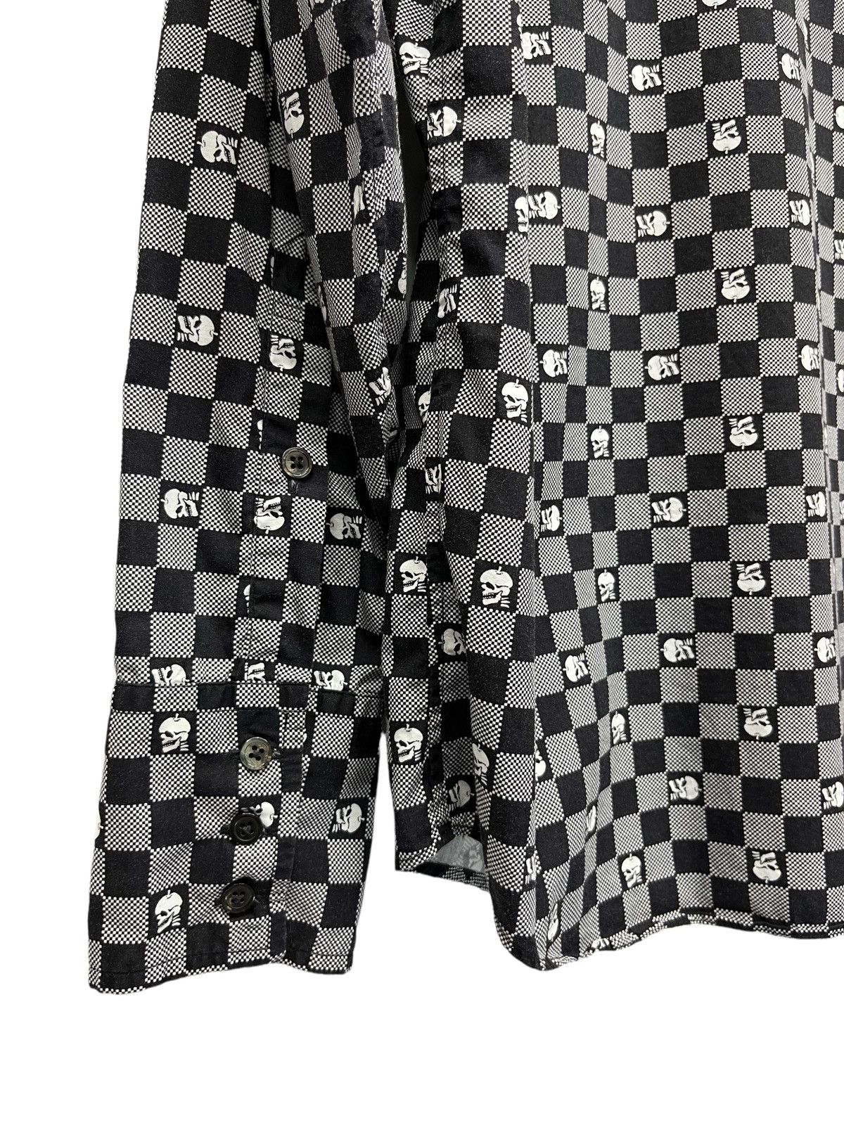 Takeo Kikuchi Vtg Designer TAKEO KIKUCHI JAPAN Skulls Checked Long Sleeve Size US S / EU 44-46 / 1 - 10 Thumbnail