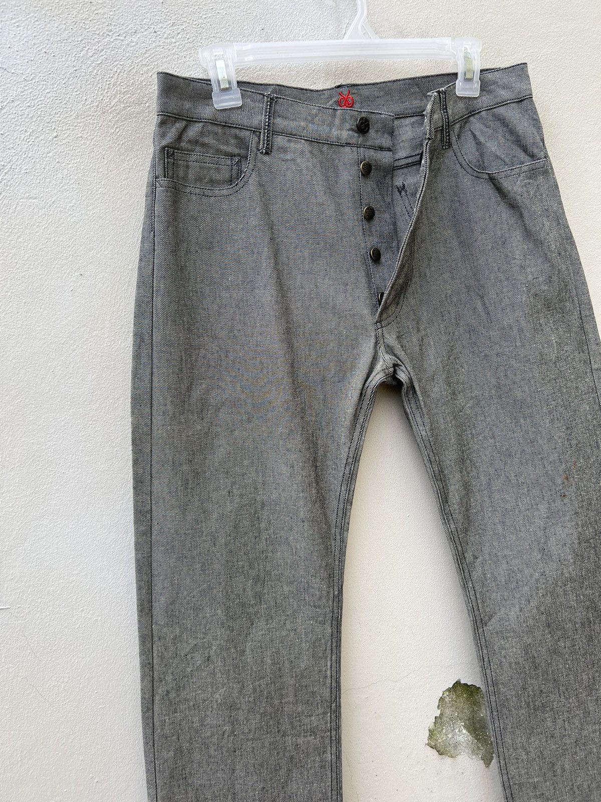 Vintage Vintage BALI BARRET Ex-Hermes Designer Grey Denim Jeans Size US 30 / EU 46 - 5 Thumbnail
