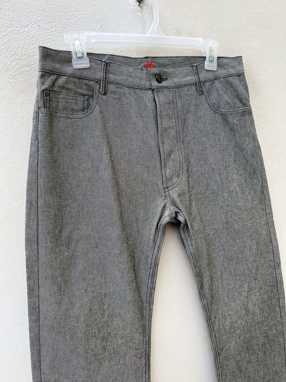Vintage Vintage BALI BARRET Ex-Hermes Designer Grey Denim Jeans Size US 30 / EU 46 - 2 Thumbnail