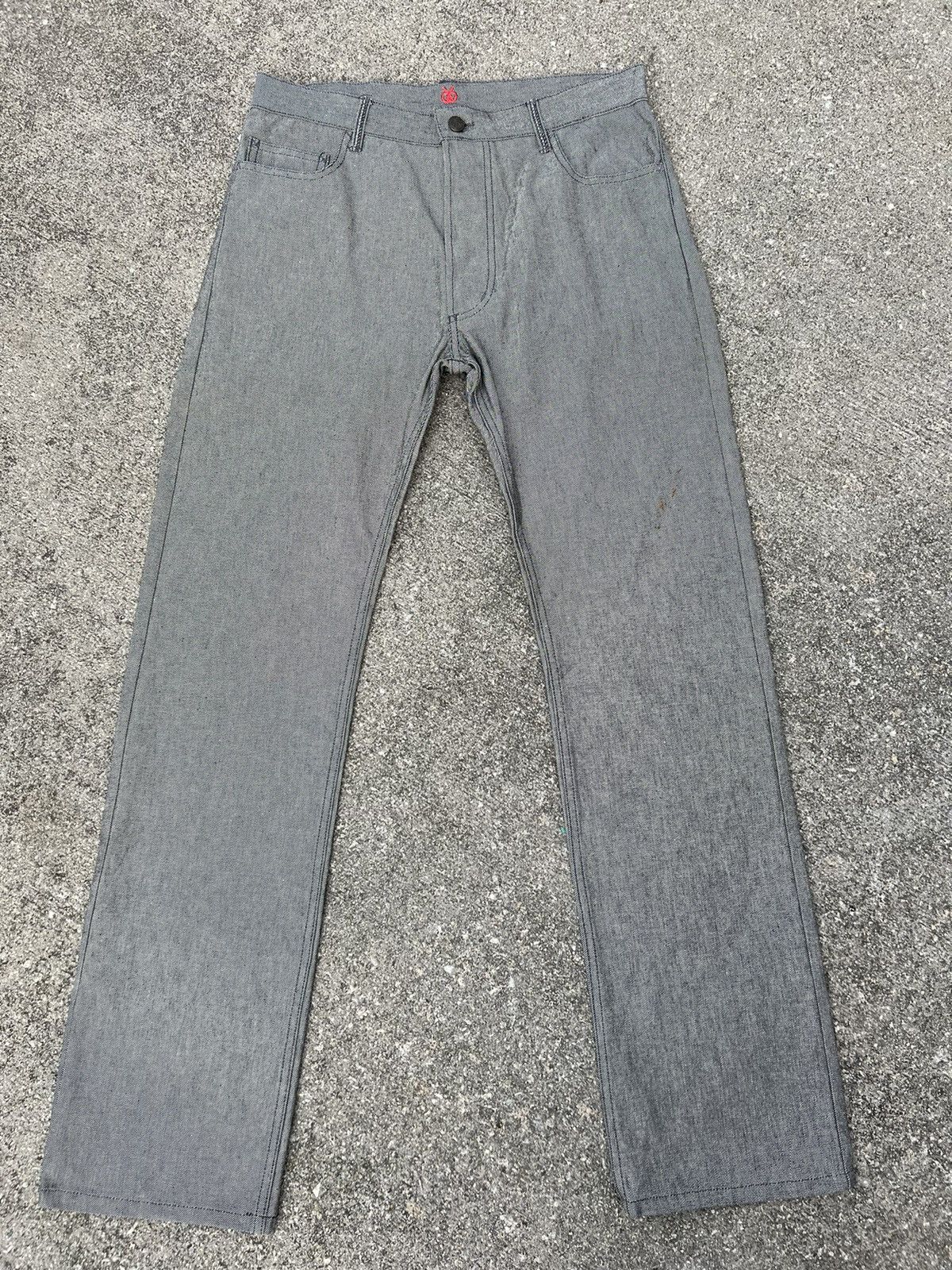 Vintage Vintage BALI BARRET Ex-Hermes Designer Grey Denim Jeans Size US 30 / EU 46 - 21 Thumbnail