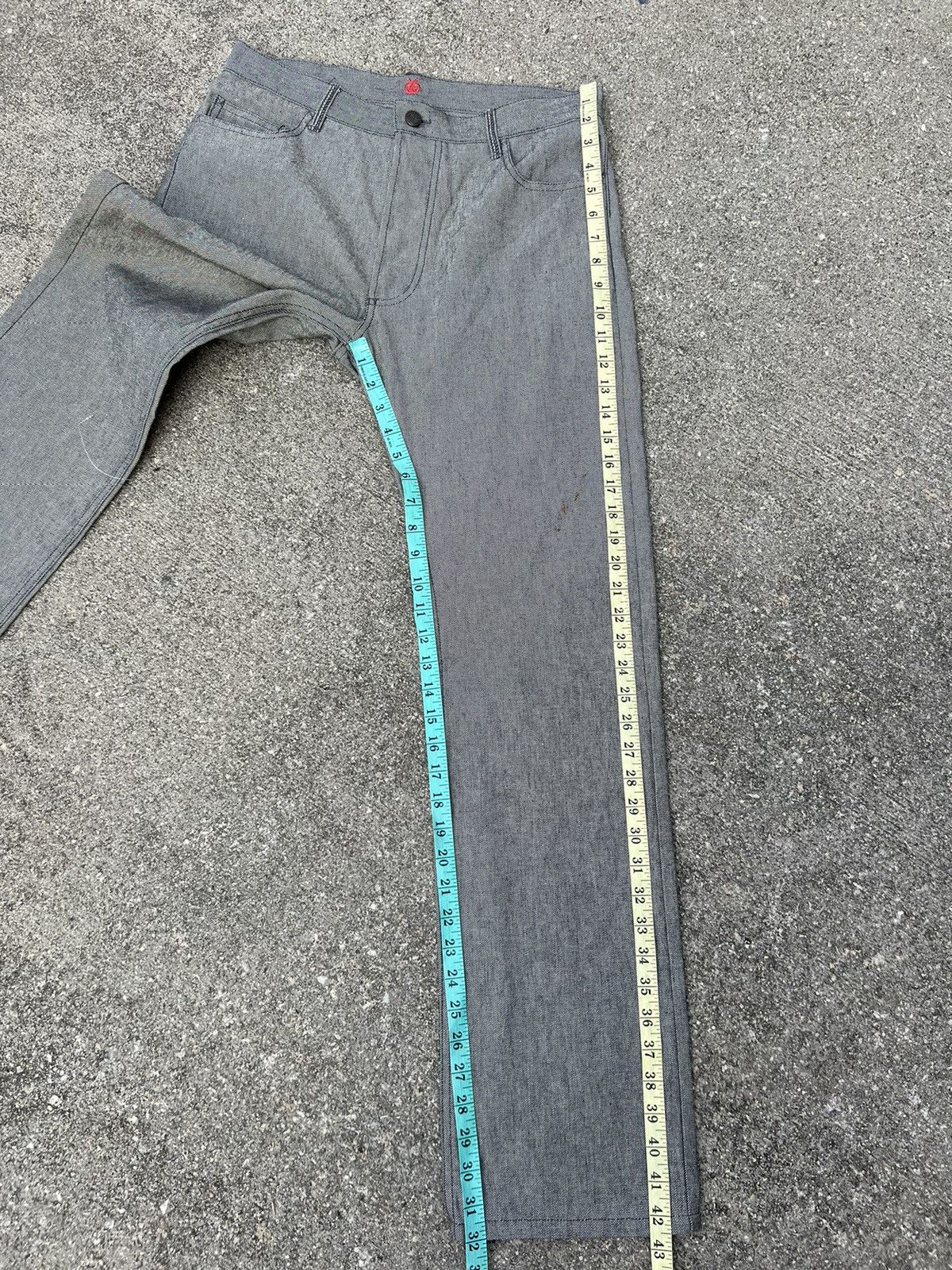 Vintage Vintage BALI BARRET Ex-Hermes Designer Grey Denim Jeans Size US 30 / EU 46 - 24 Thumbnail