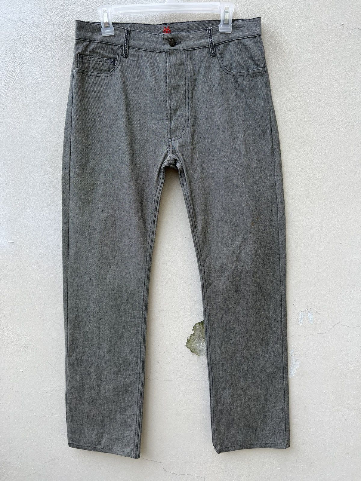 Vintage Vintage BALI BARRET Ex-Hermes Designer Grey Denim Jeans Size US 30 / EU 46 - 1 Thumbnail
