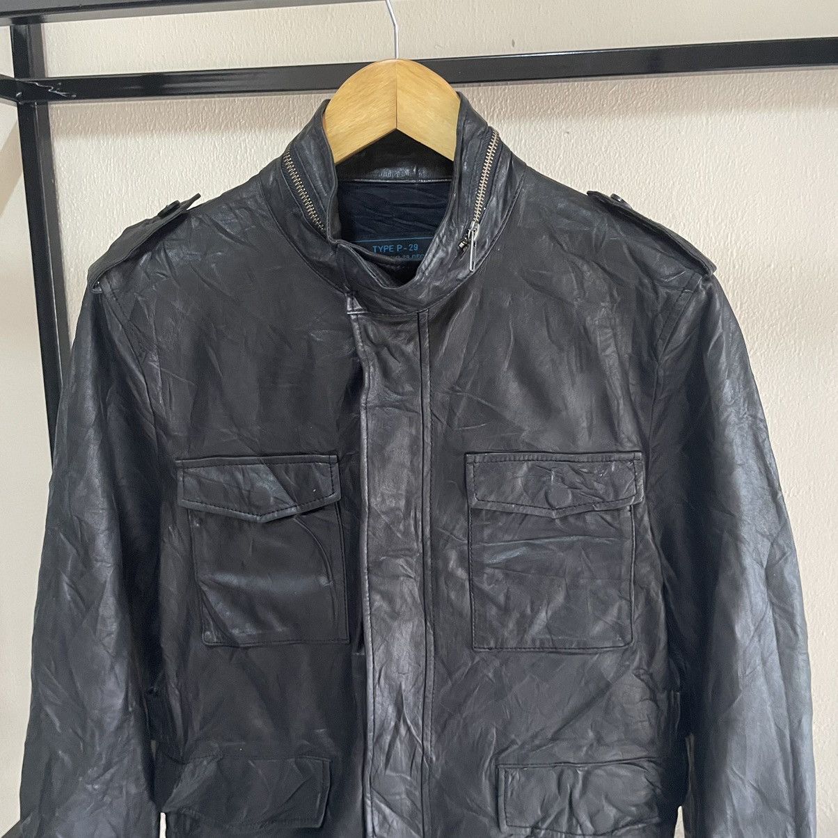20471120 × Japanese Brand × KMRii 💥 291295 Homme Biker Leather Jacket Size US S / EU 44-46 / 1 - 4 Thumbnail