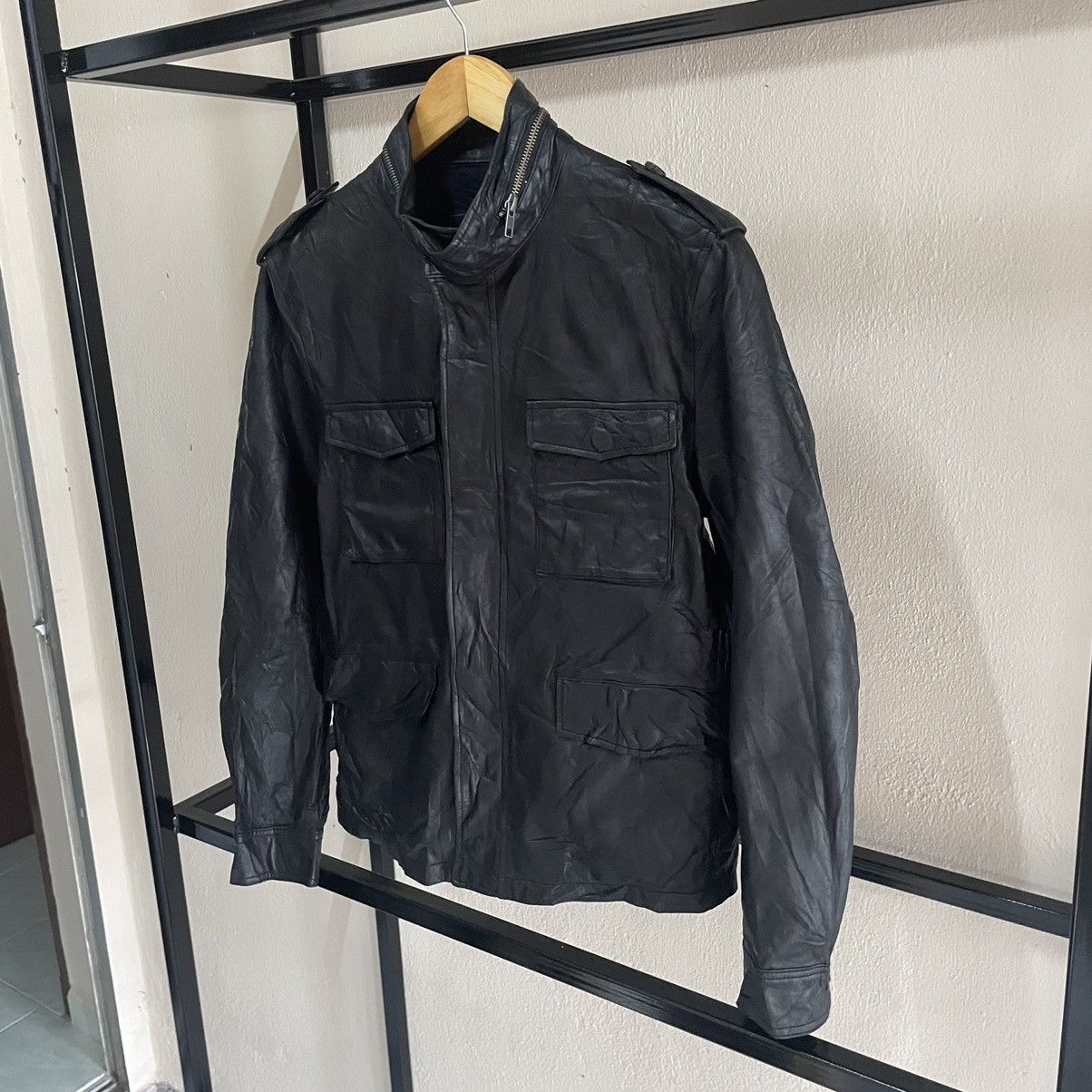 20471120 × Japanese Brand × KMRii 💥 291295 Homme Biker Leather Jacket Size US S / EU 44-46 / 1 - 3 Thumbnail
