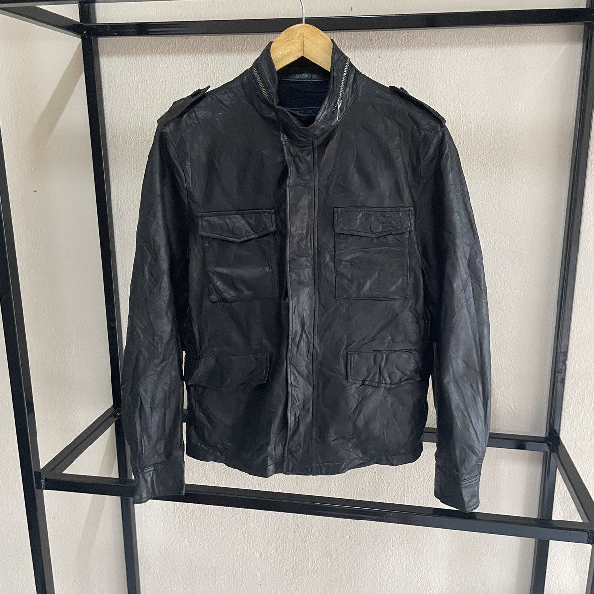 20471120 × Japanese Brand × KMRii 💥 291295 Homme Biker Leather Jacket Size US S / EU 44-46 / 1 - 2 Thumbnail