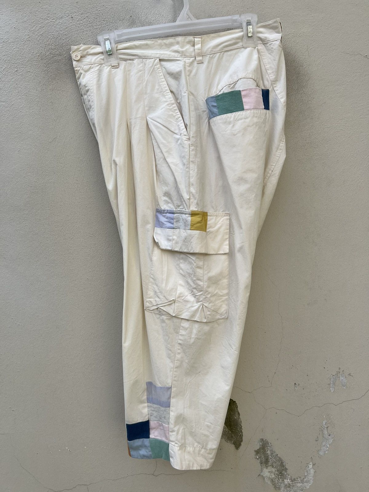 Issey Miyake Vintage Ne-net Patchwork Cargo 3/4 Trouser Pant Size US 30 / EU 46 - 16 Thumbnail