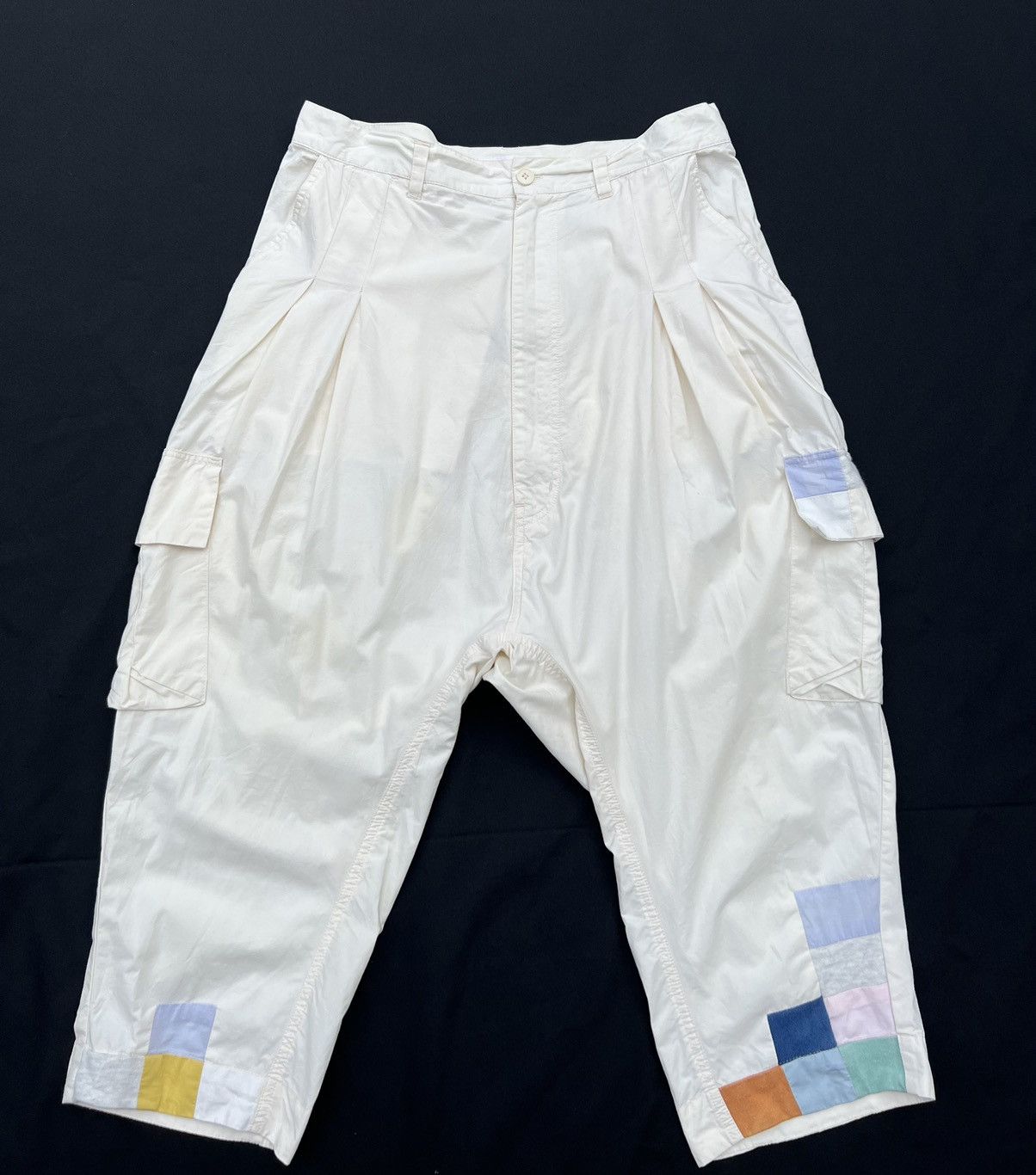 Issey Miyake Vintage Ne-net Patchwork Cargo 3/4 Trouser Pant Size US 30 / EU 46 - 1 Thumbnail
