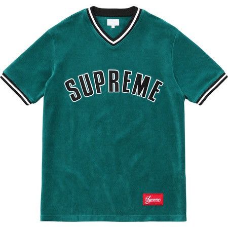 Supreme Supreme Baseball jersey Velour 2016 | Grailed