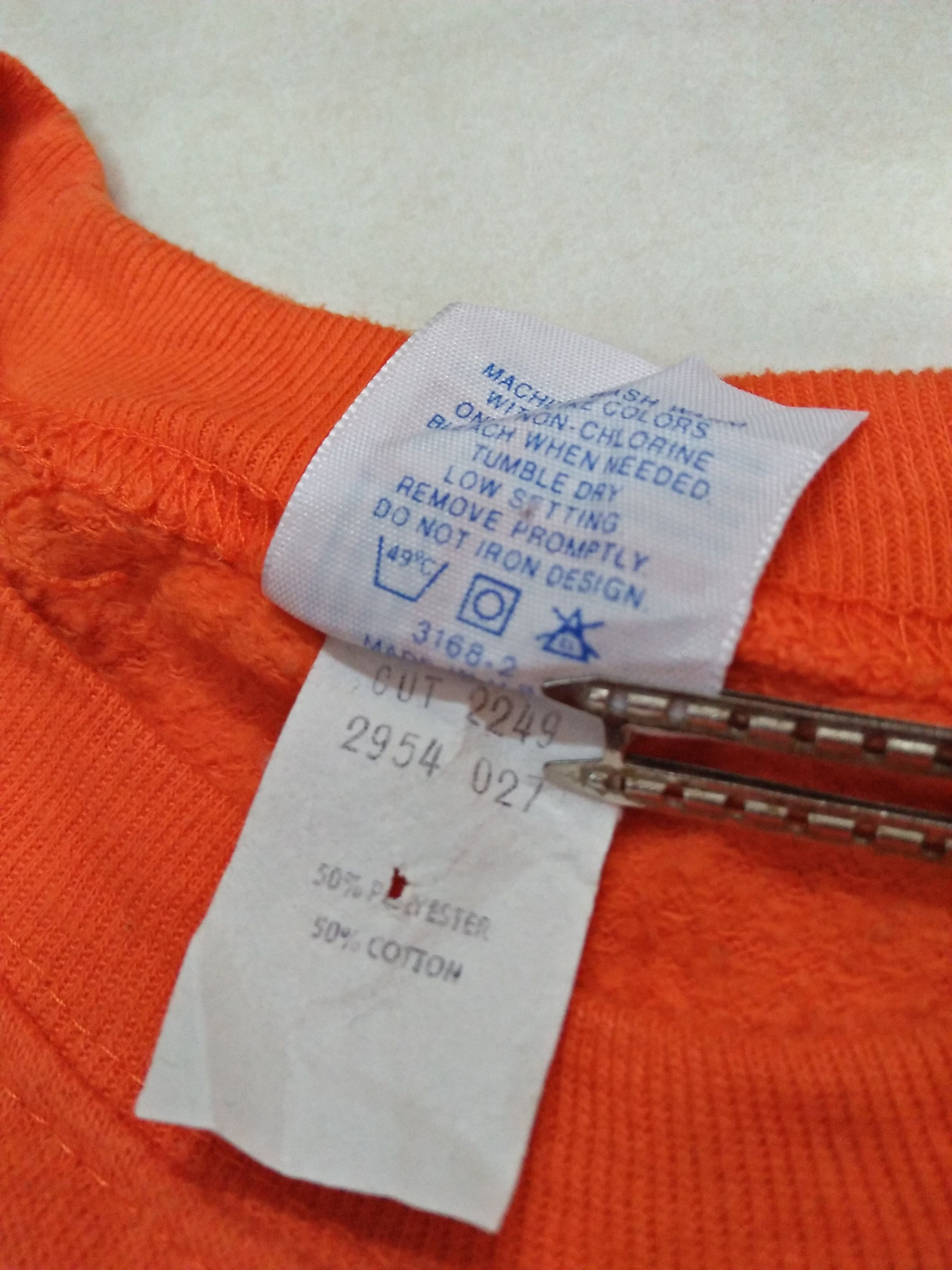NFL DENVER BRONCOS AFC Champions 1987 Vintage Orange Sweatshirt Size US L / EU 52-54 / 3 - 7 Thumbnail