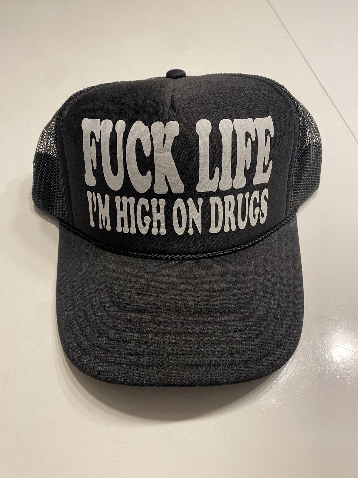Vintage Funny trucker hat Size ONE SIZE - 1 Thumbnail