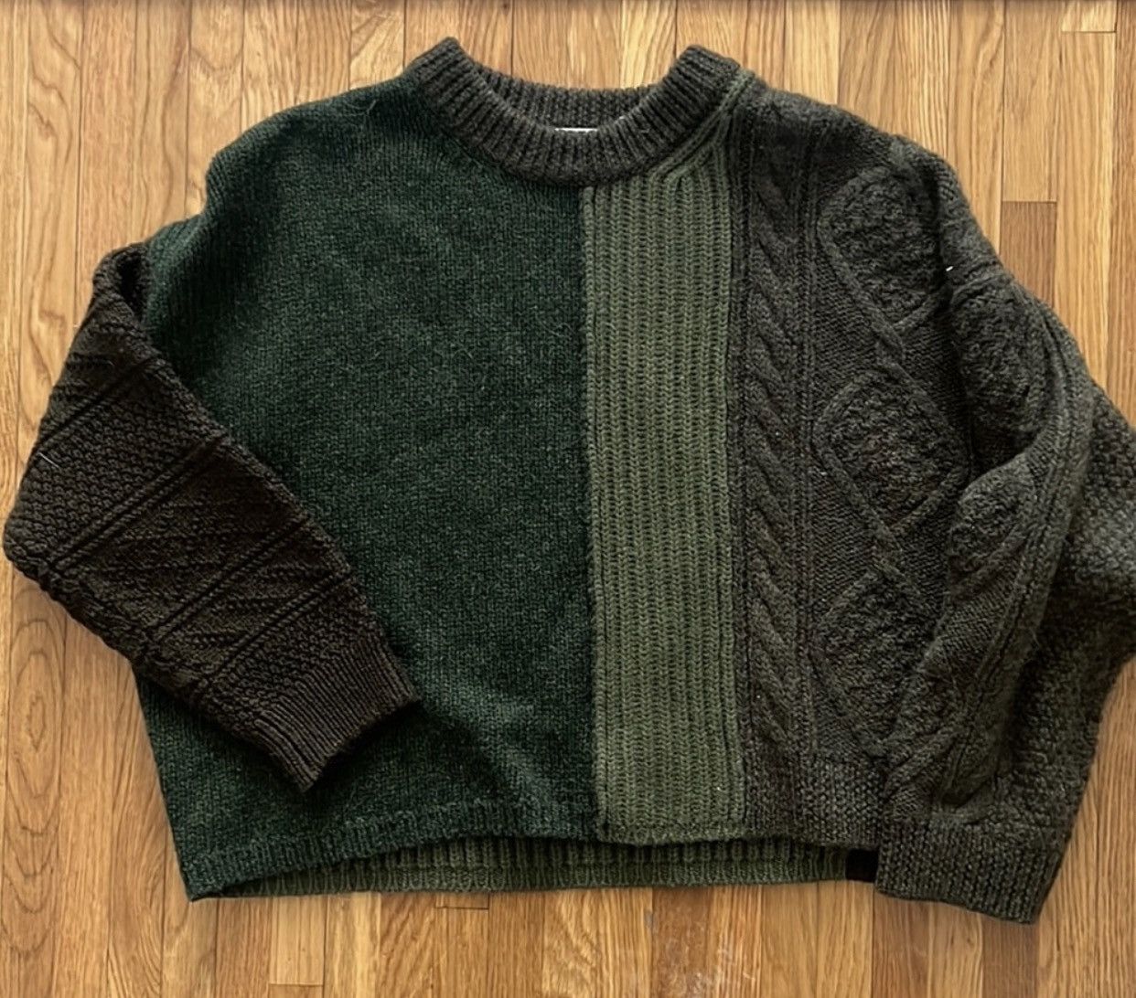 Acne Studios RARE GRAIL acne mohair deconstructed knit sweater 