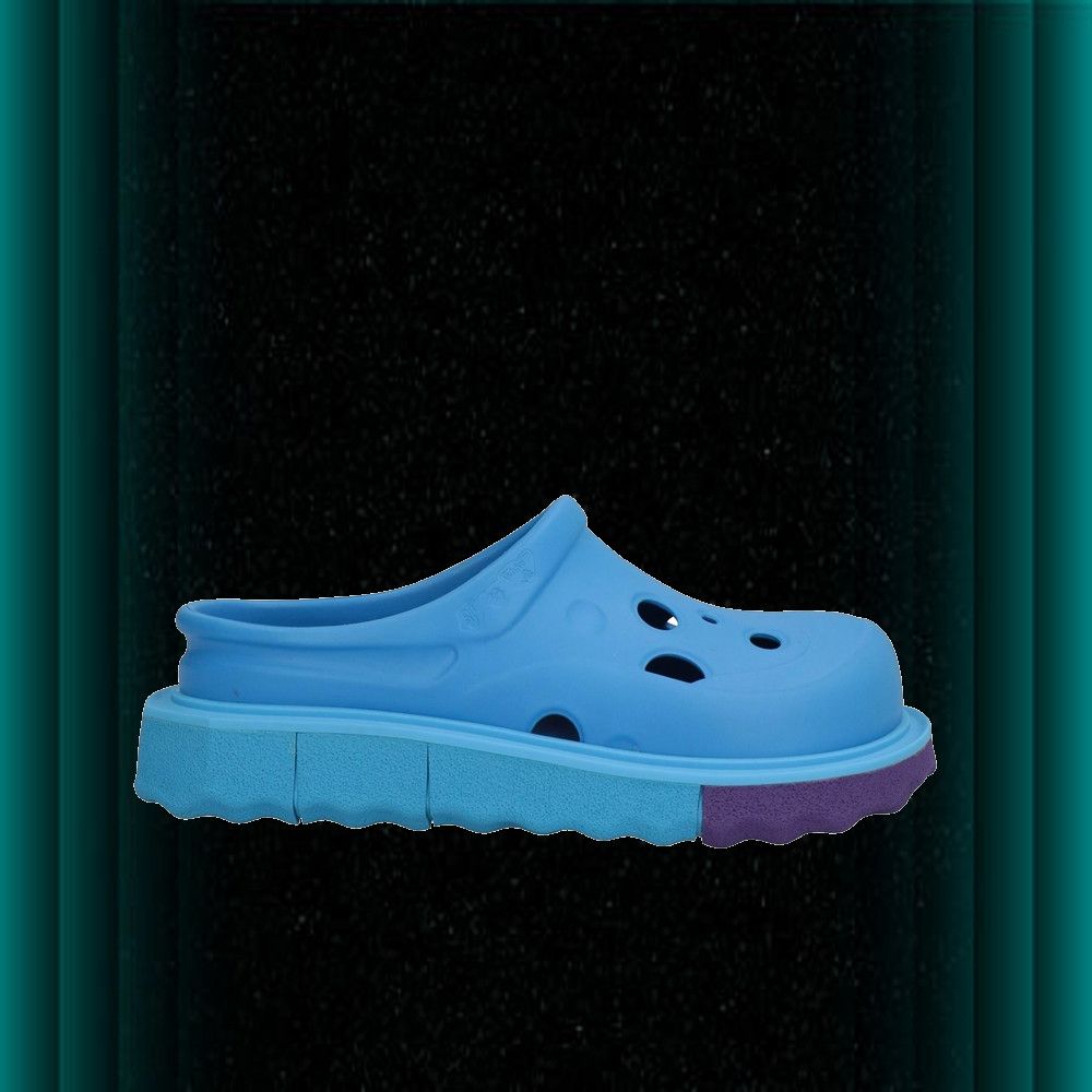 image of Off White Mules And Clogs In Slate Blue Shoes, Men's (Size 13)