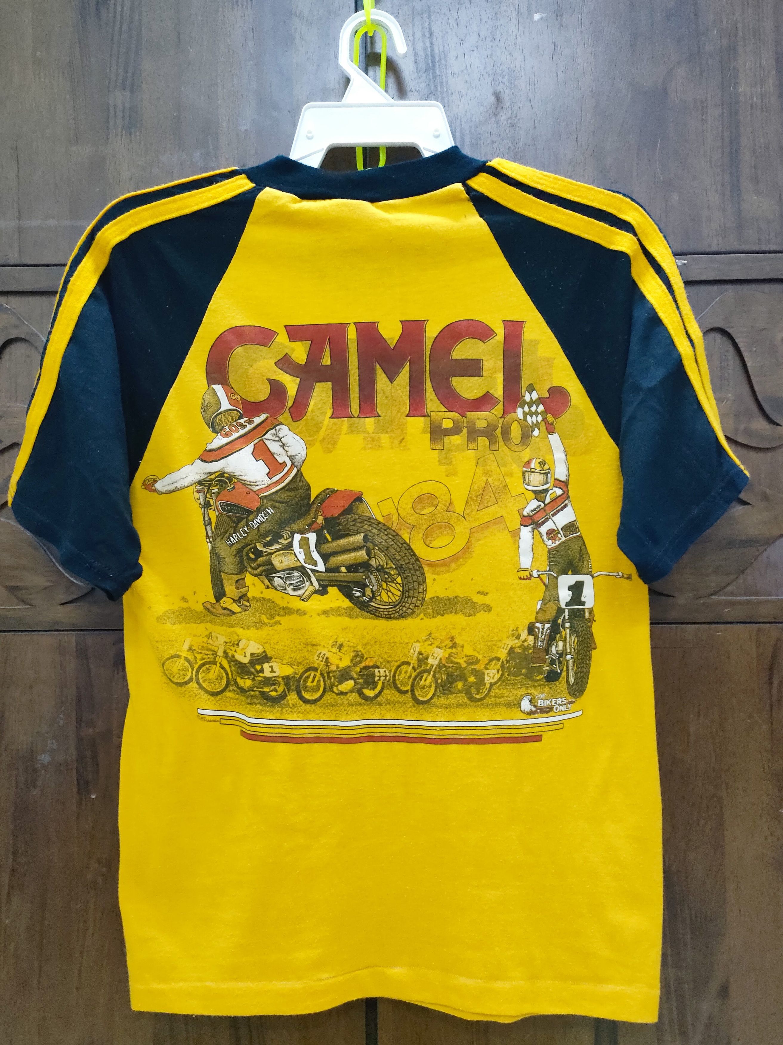 Harley Davidson × Vintage Vintage Harley Davidson Camel Motocross Bike Tee Size US S / EU 44-46 / 1 - 2 Thumbnail