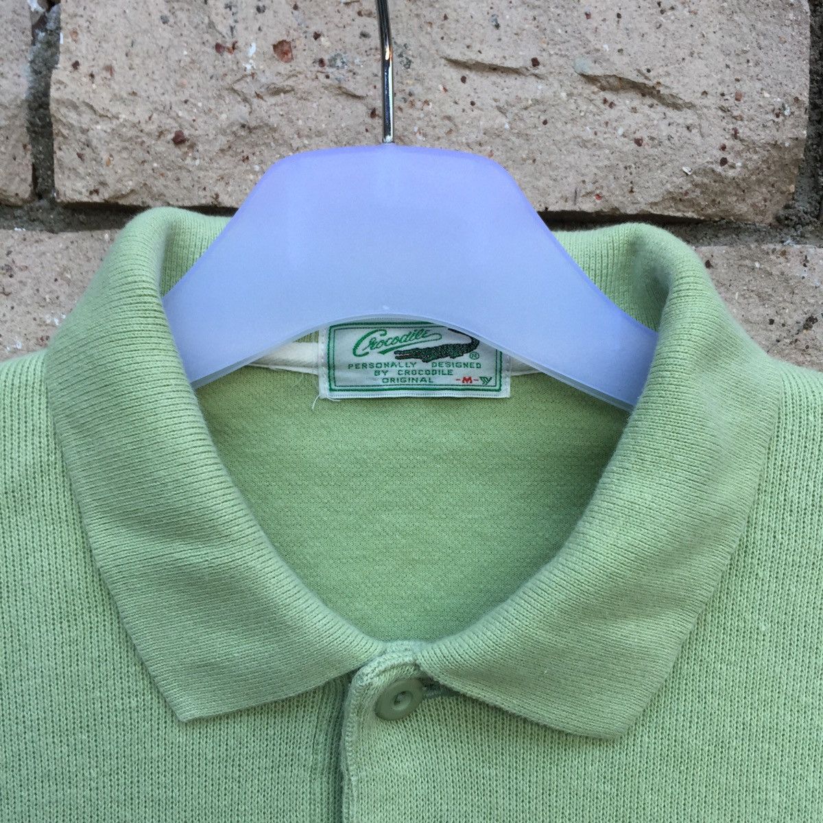 Vintage vintage CROCODILE polo shirt spell out small logo Size US M / EU 48-50 / 2 - 4 Thumbnail