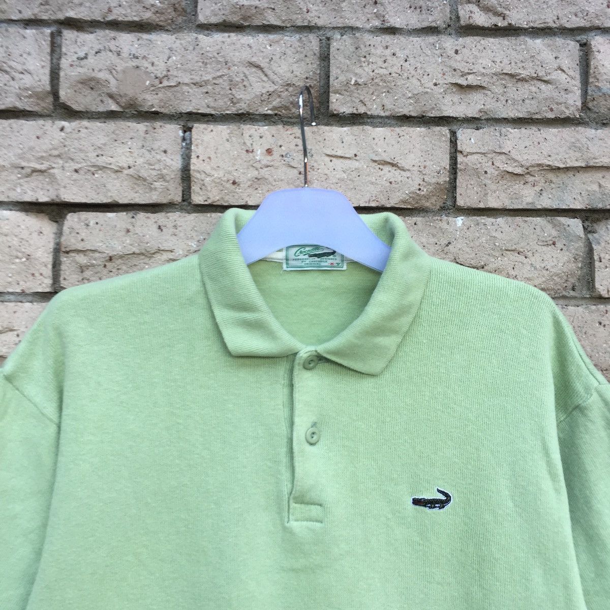 Vintage vintage CROCODILE polo shirt spell out small logo Size US M / EU 48-50 / 2 - 2 Thumbnail