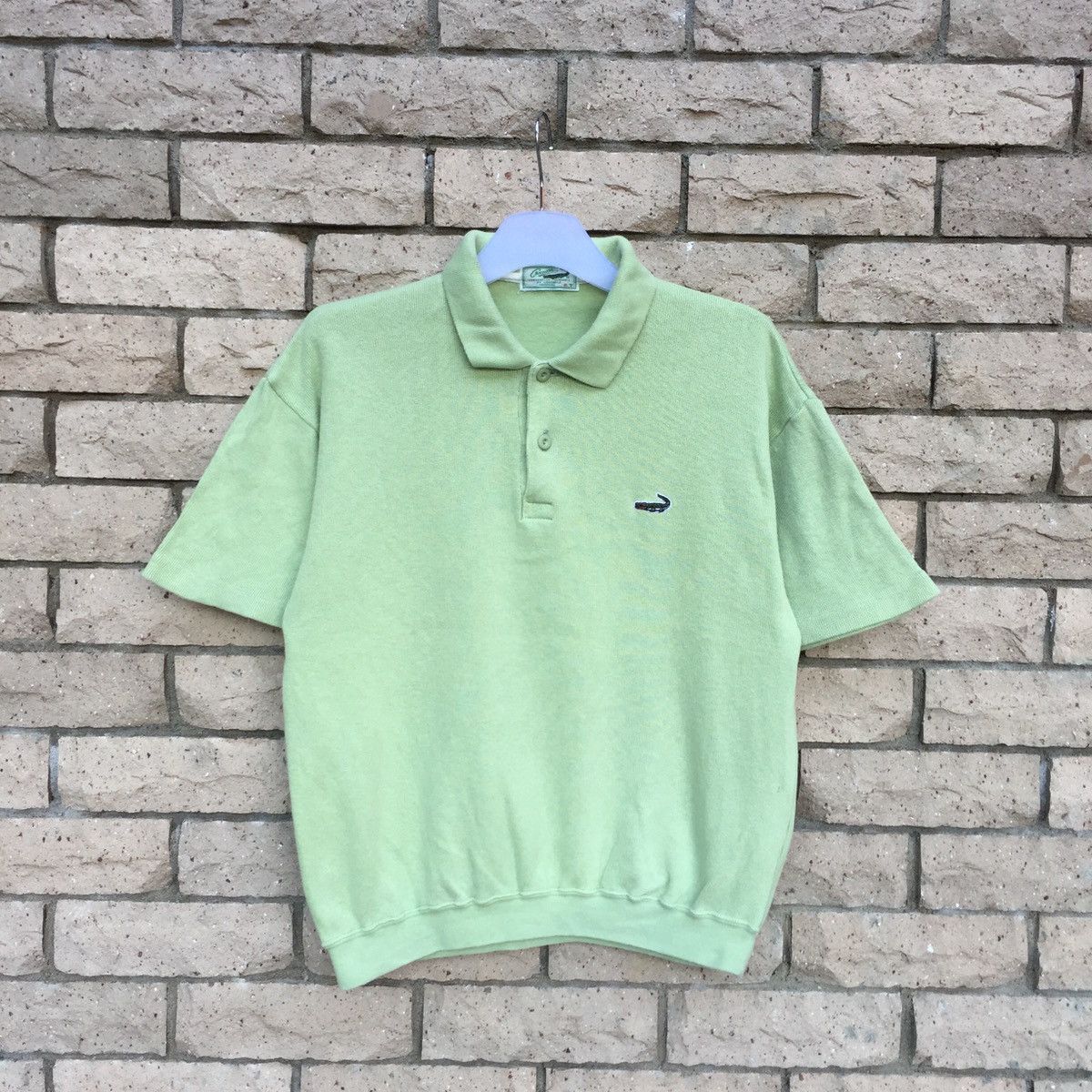 Vintage vintage CROCODILE polo shirt spell out small logo Size US M / EU 48-50 / 2 - 1 Thumbnail