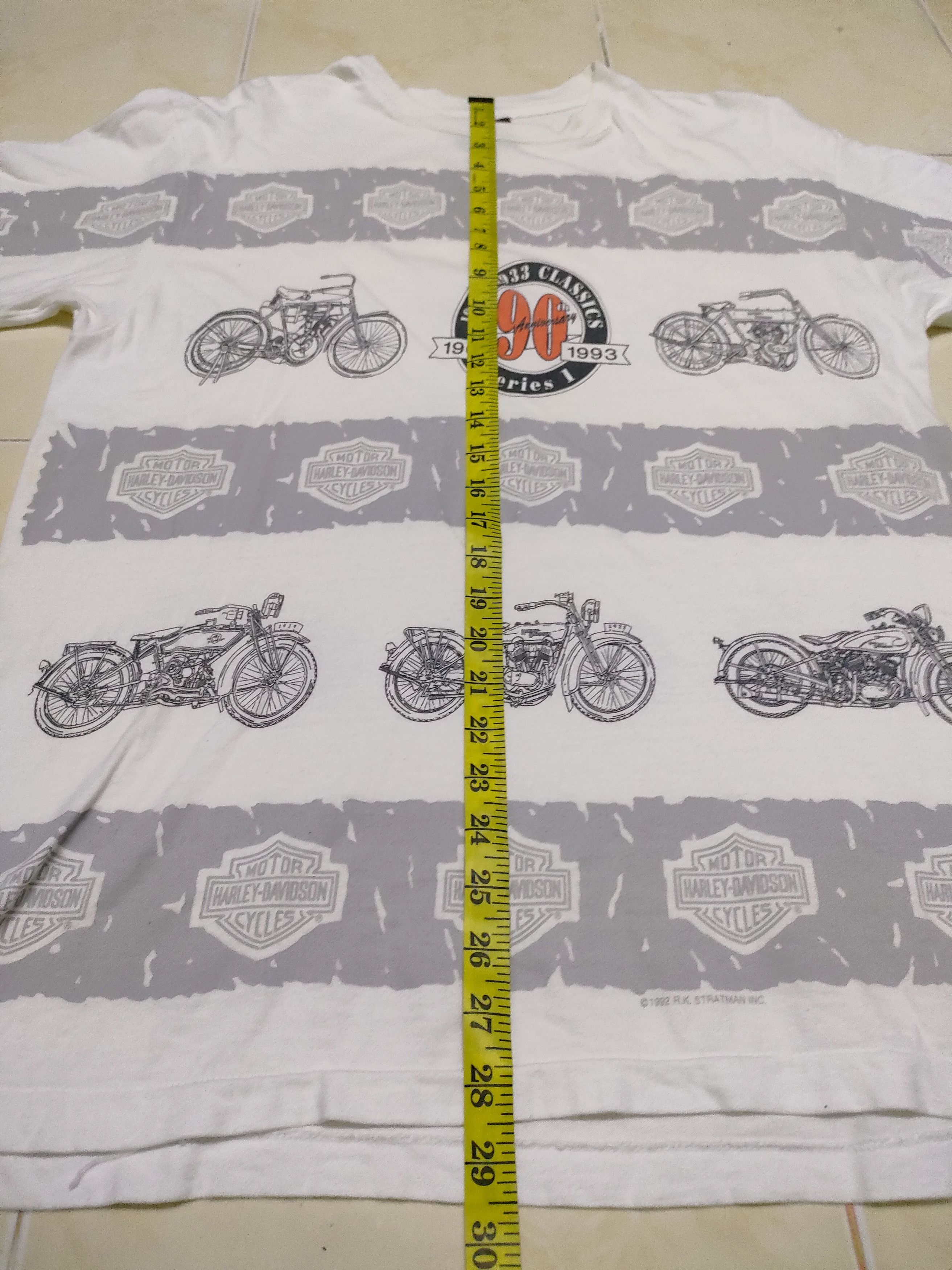 Harley Davidson × Vintage Vintage Harley Davidson AOP Full Print Bike Tee Size US L / EU 52-54 / 3 - 8 Thumbnail