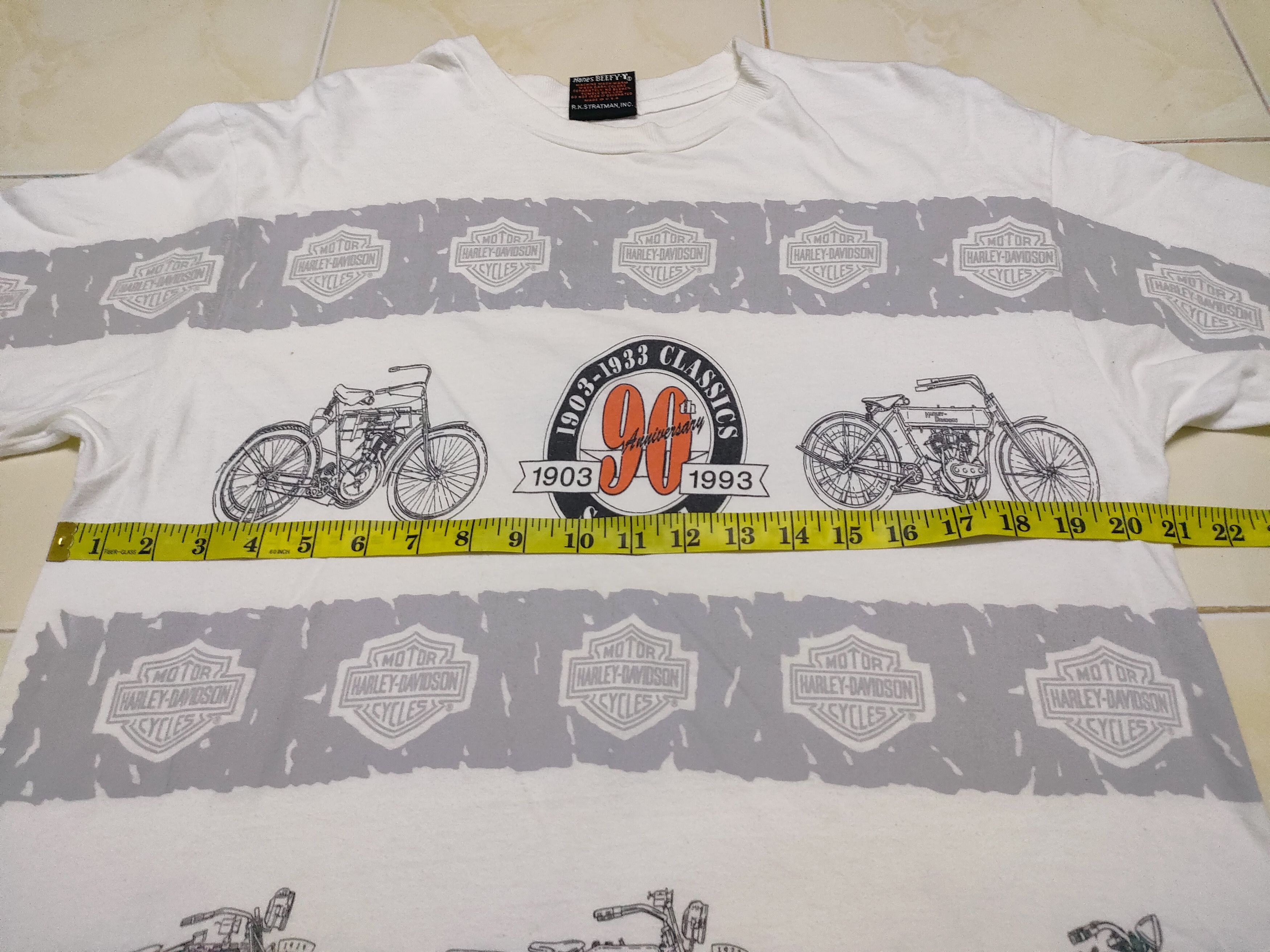 Harley Davidson × Vintage Vintage Harley Davidson AOP Full Print Bike Tee Size US L / EU 52-54 / 3 - 7 Thumbnail