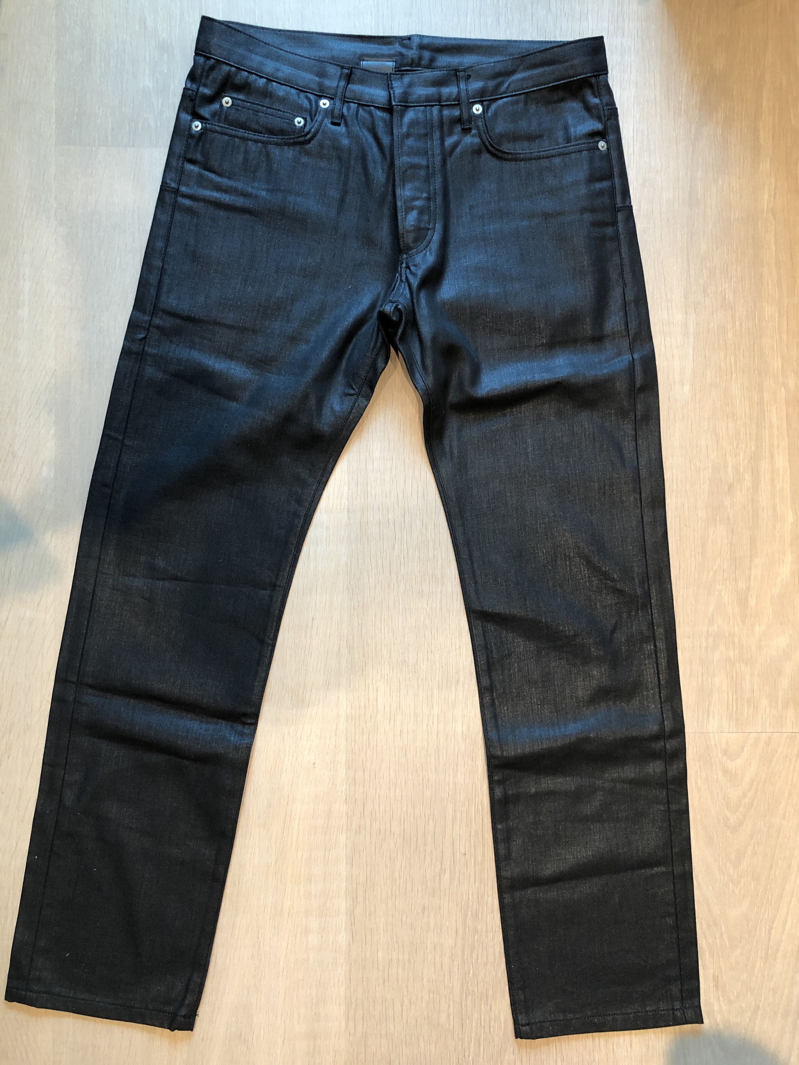 Dior Homme Black Denim Wax Processed