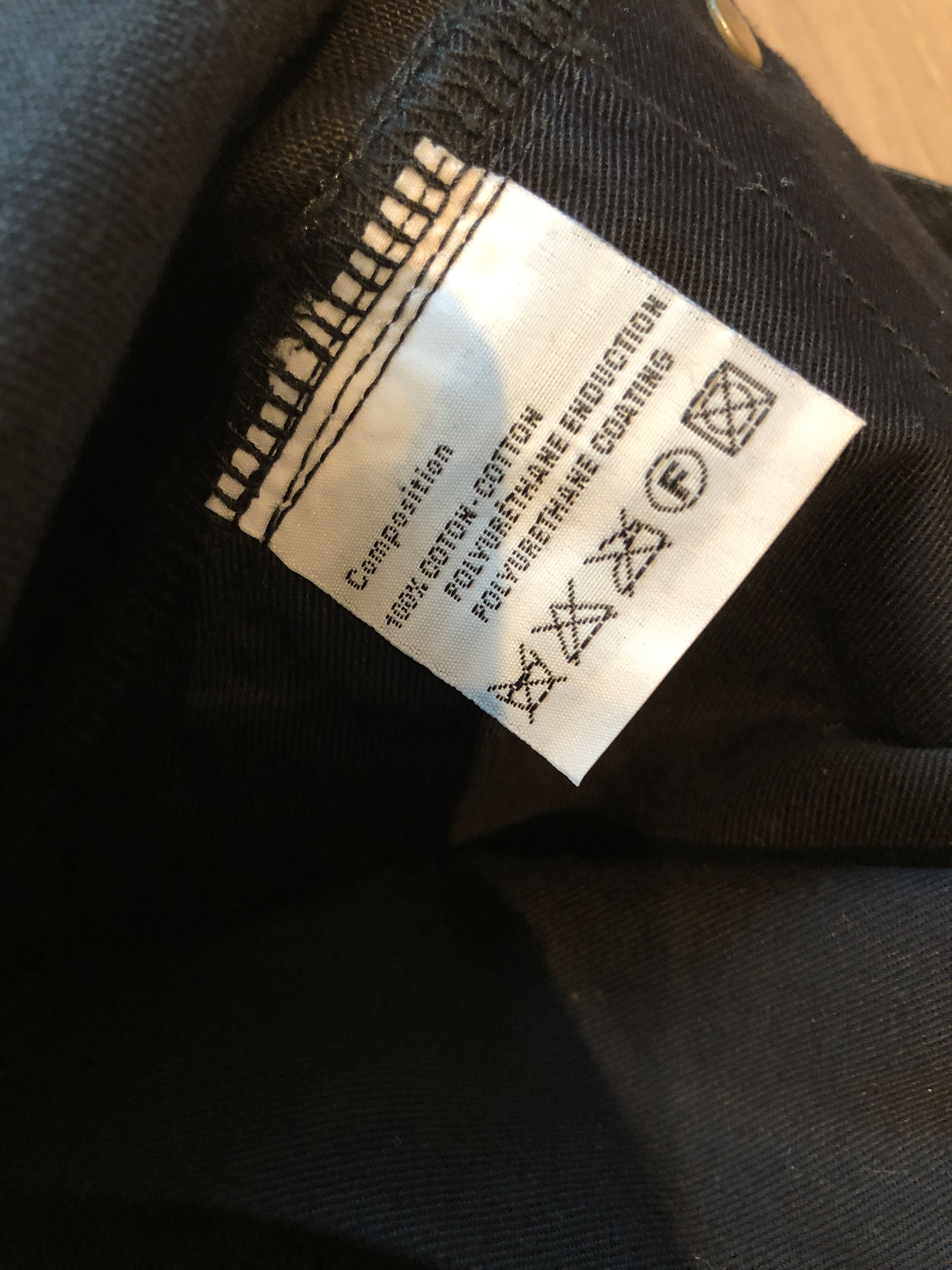 Dior Homme Black Denim Wax Processed