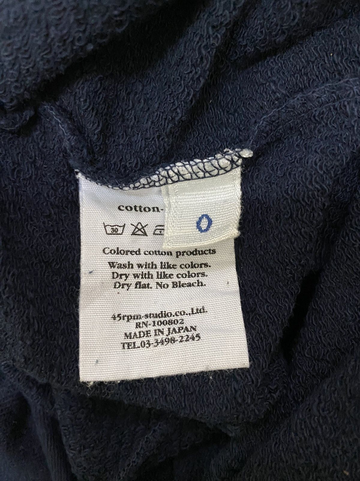 45rpm × Japanese Brand × Vintage 45Rpm Indigo Blouse Size XXL / US 16-18 / IT 52-54 - 6 Thumbnail