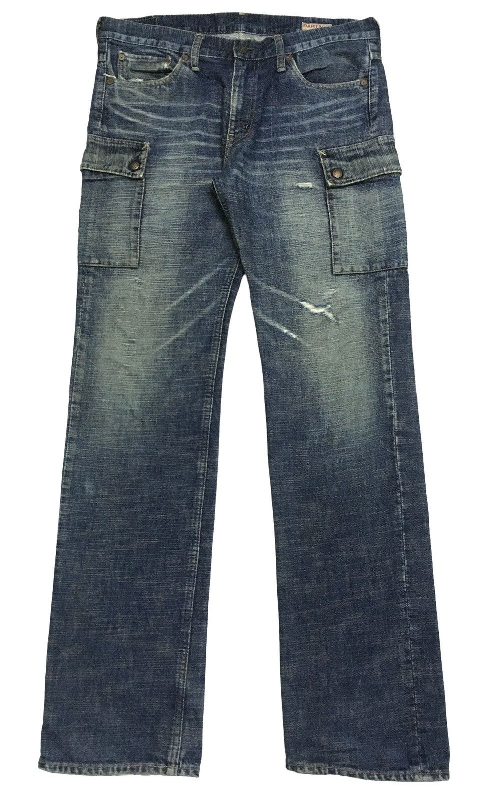 Rare Design Vintage Brand Bartack Multi Pocket Jeans 1990s