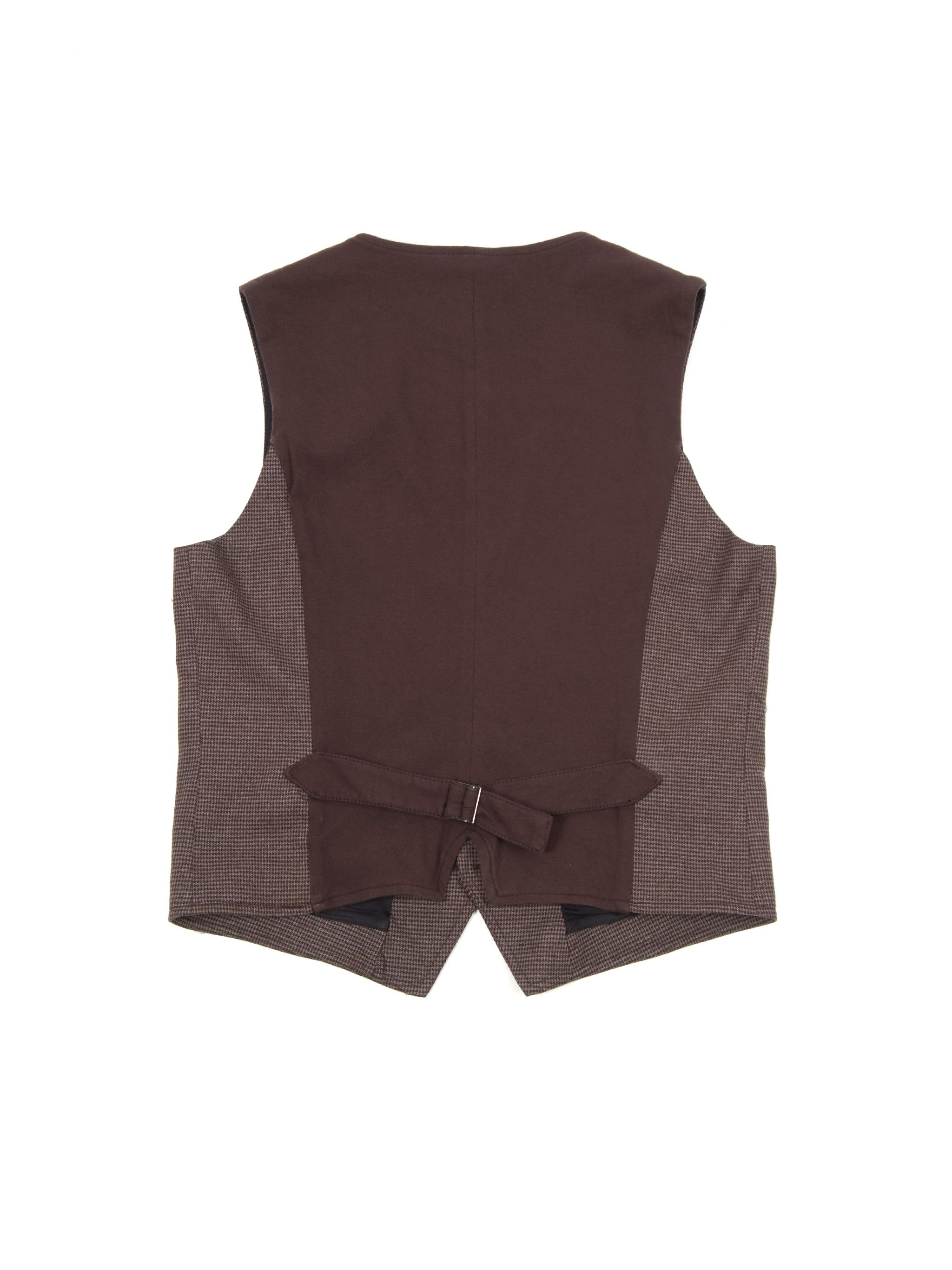 DAVID NAMAN David Mayer Naman Slim Fit Brown Vest Size 42R - 2 Thumbnail