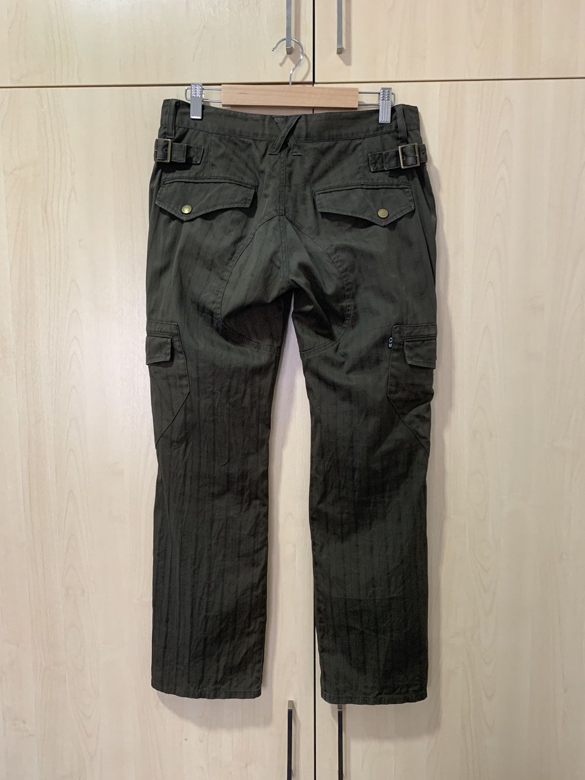 Morgan Homme Morgan Homme Cargo pant stripe zipper style design flare Size US 31 - 3 Thumbnail