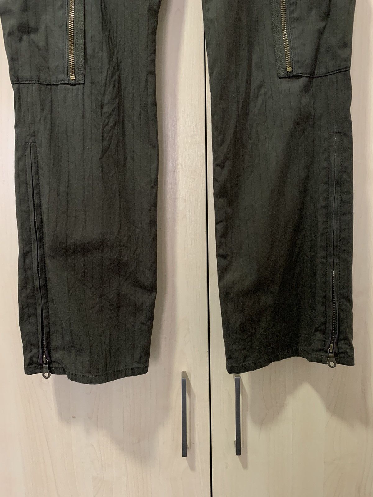 Morgan Homme Morgan Homme Cargo pant stripe zipper style design flare Size US 31 - 5 Thumbnail
