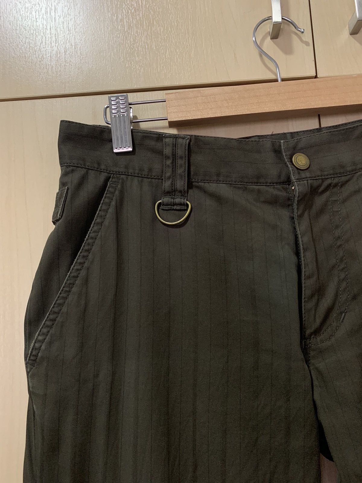 Morgan Homme Morgan Homme Cargo pant stripe zipper style design flare Size US 31 - 6 Thumbnail