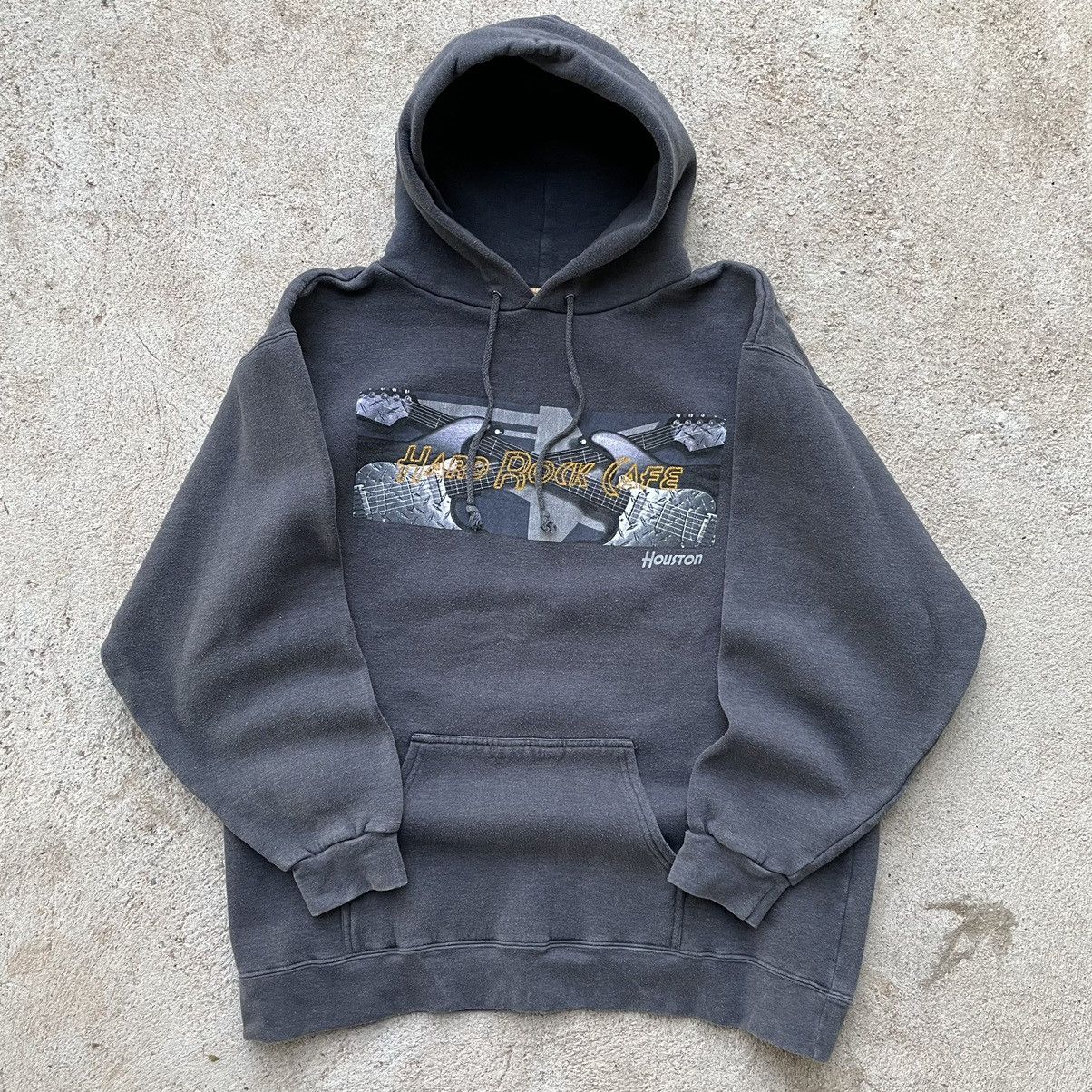 Hard Rock Cafe Vintage Hard Rock Cafe Houston Heavyweight Hoodie Size US L / EU 52-54 / 3 - 1 Thumbnail