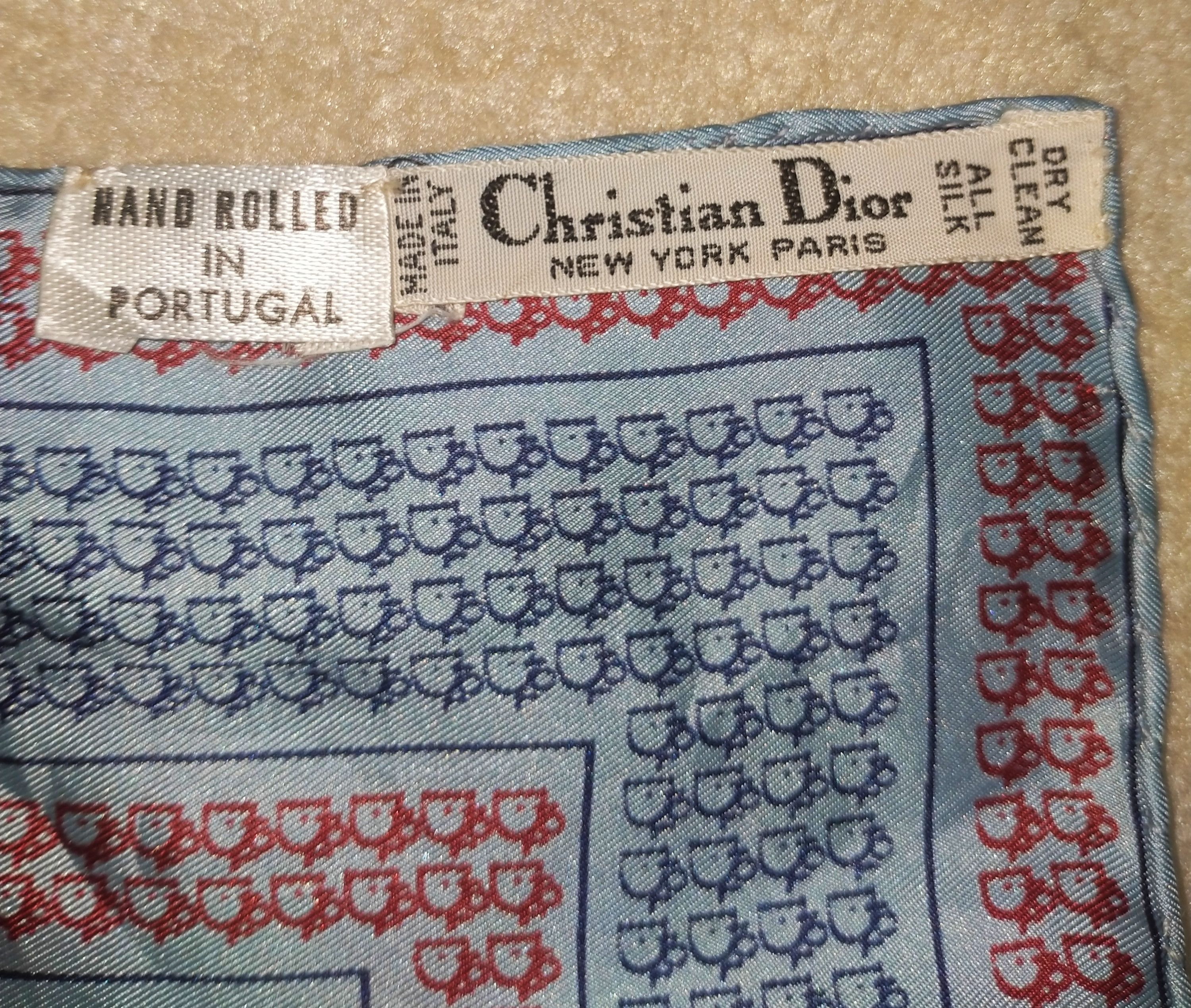 Christian Dior Monsieur × Dior Christian Dior Silk Pocket Square Logo Monogram Size ONE SIZE - 7 Thumbnail